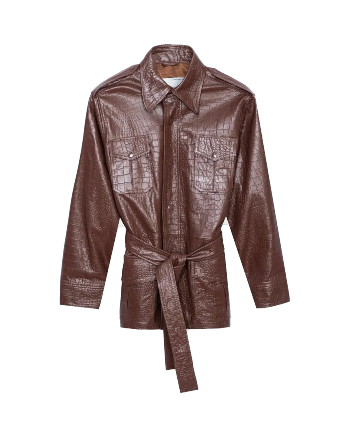 Crocodile Leather Safari Jacket