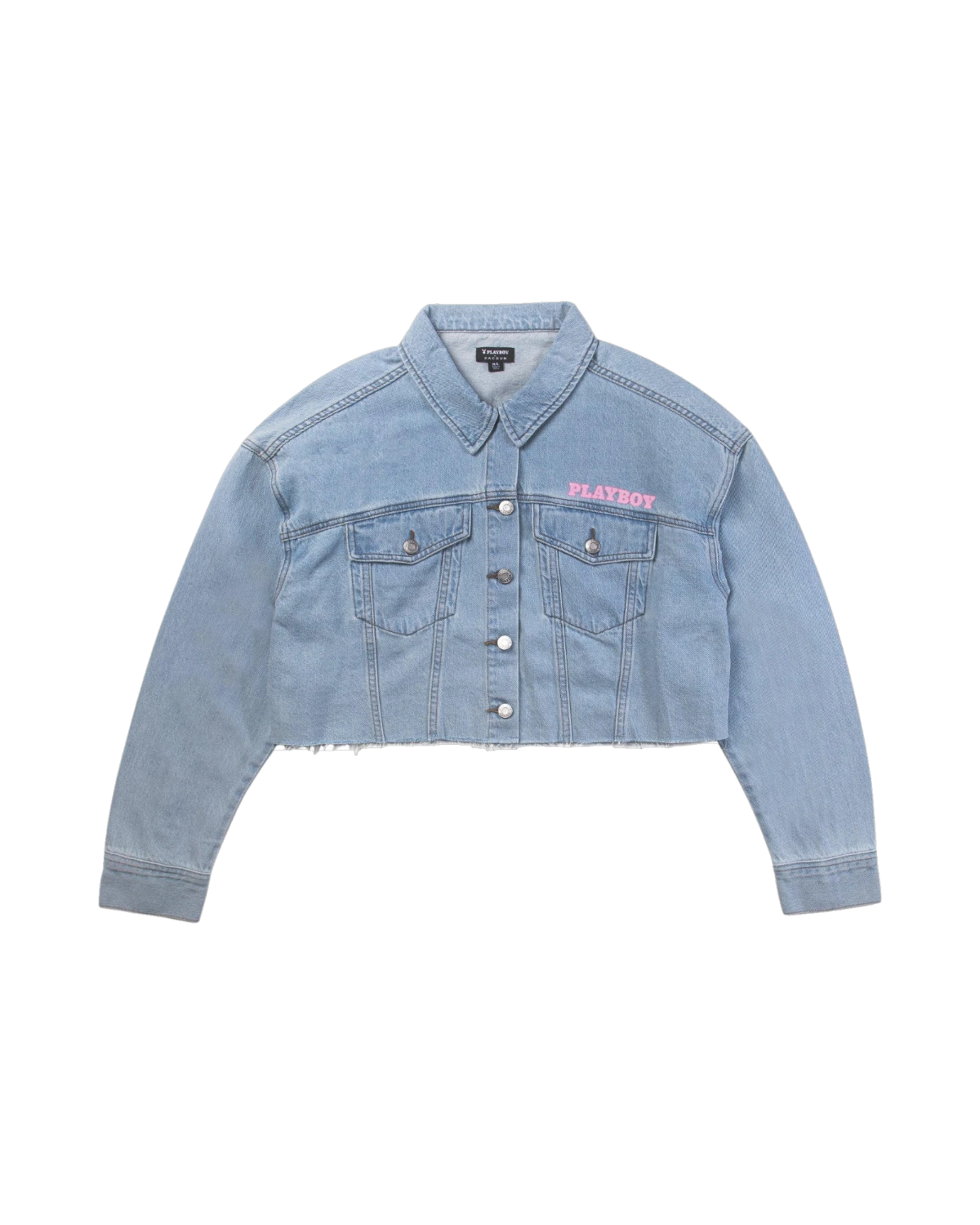 Womens Pink Bunny Denim Jacket