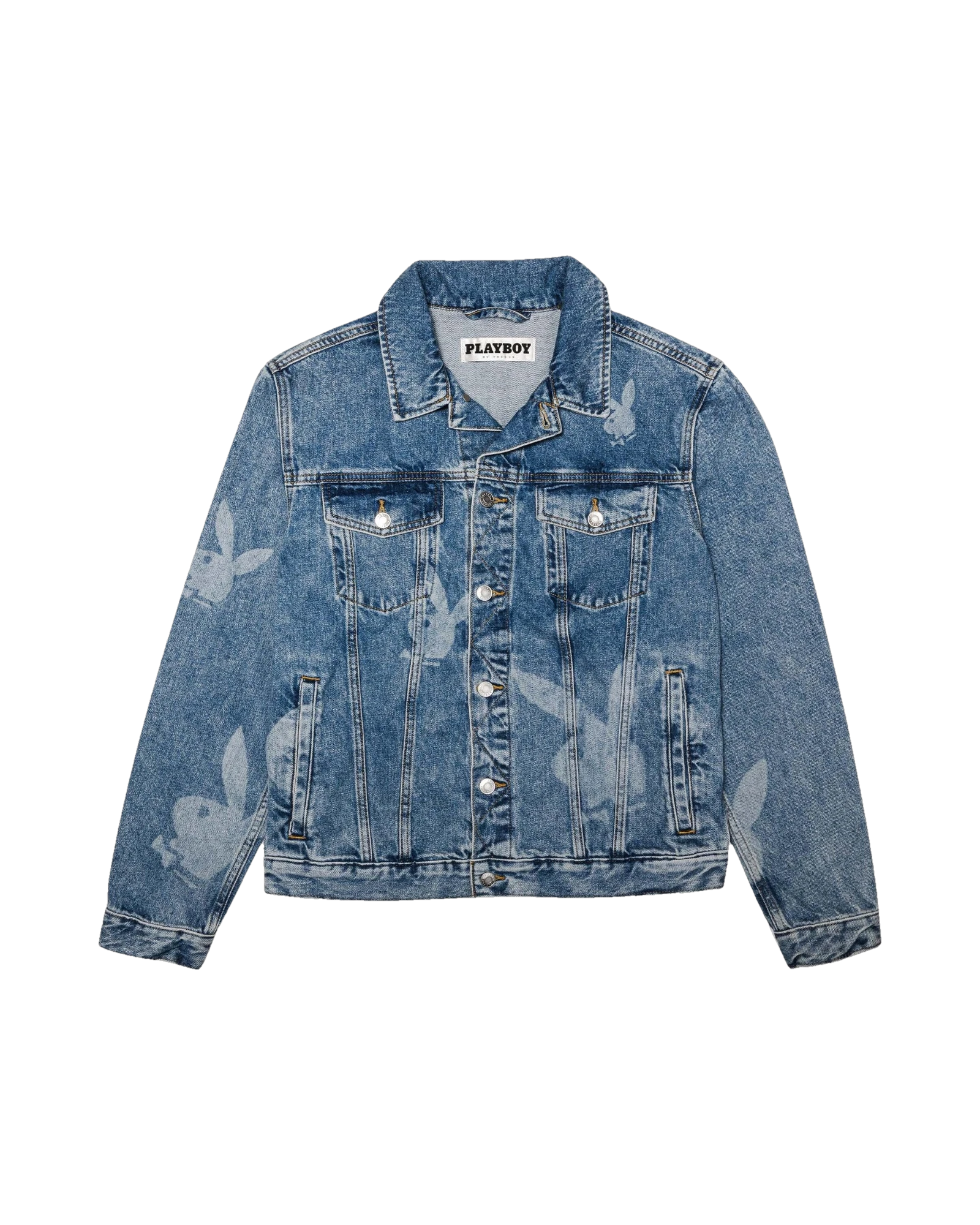 Repeating Logo Denim Jacket