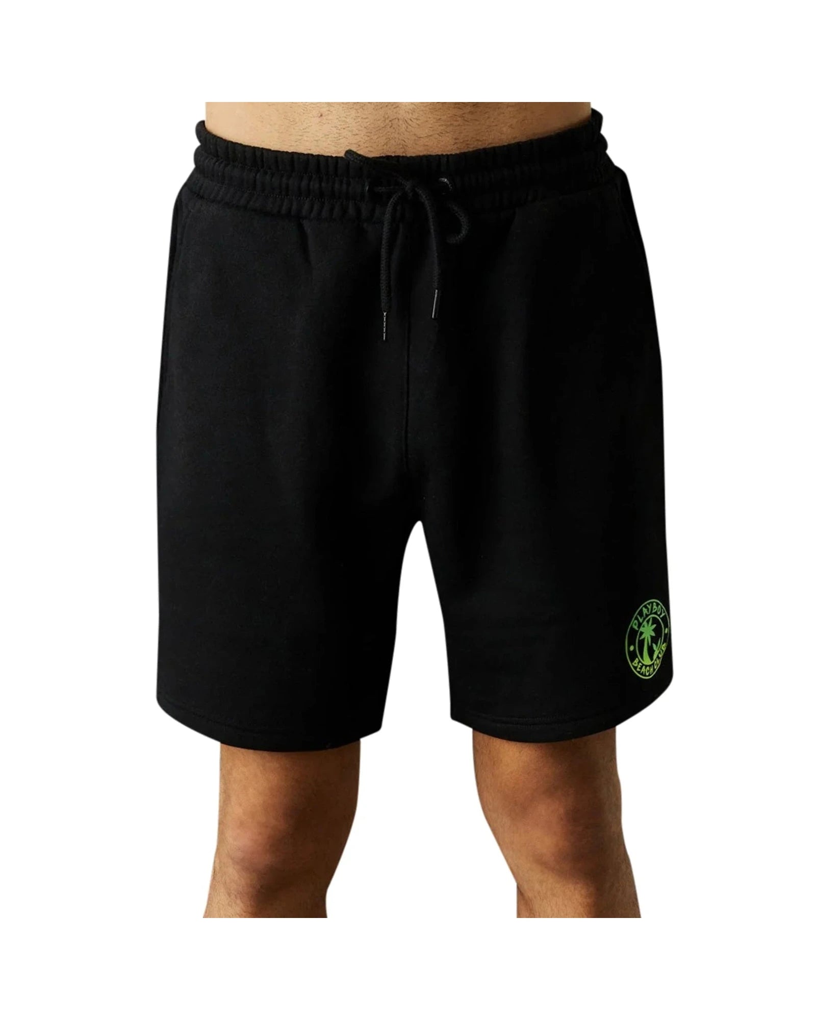 Playboy Men's Beach Club Graphic Shorts - Black