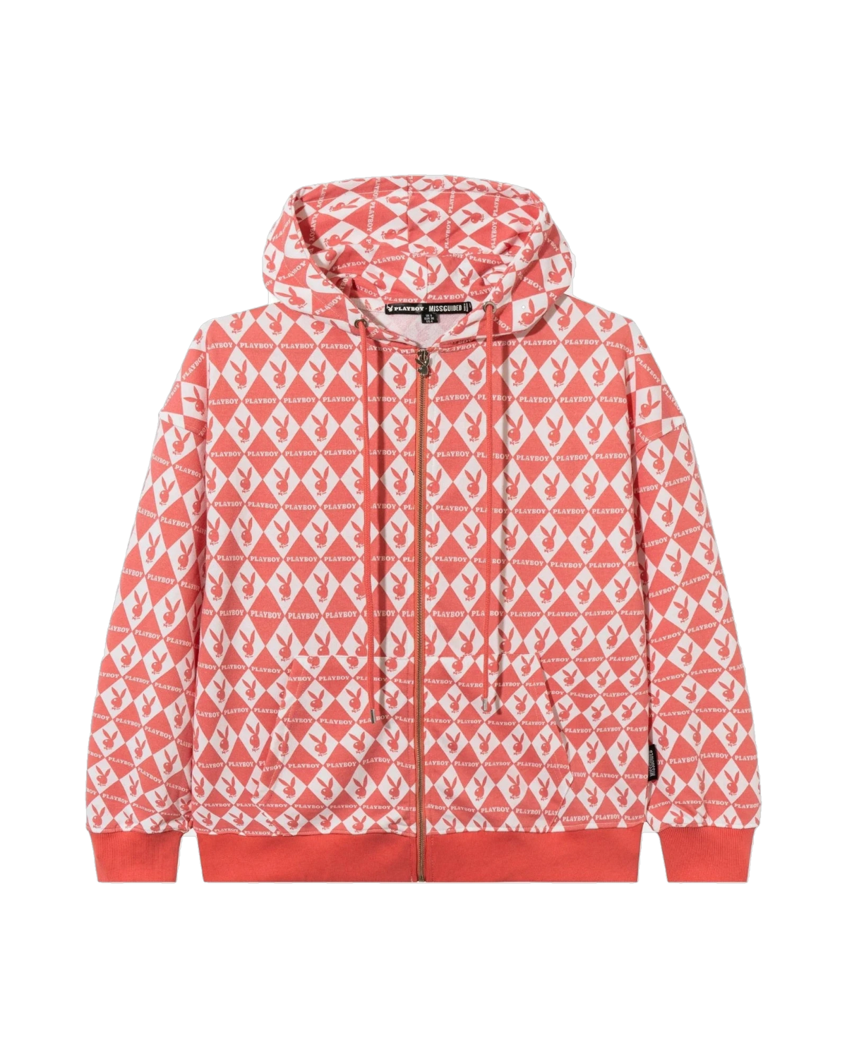 Playboy Monogram Oversized Zip Through Hoodie