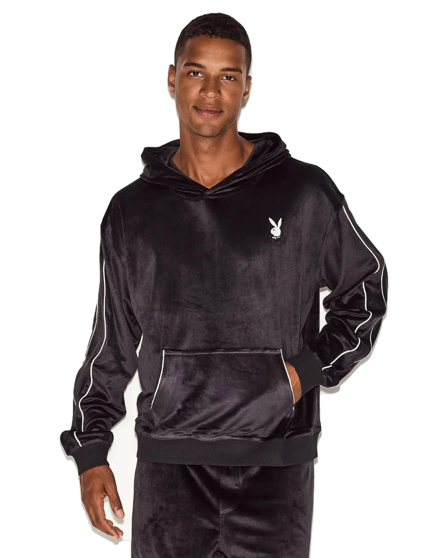 The Velour Gamer Hoodie Black