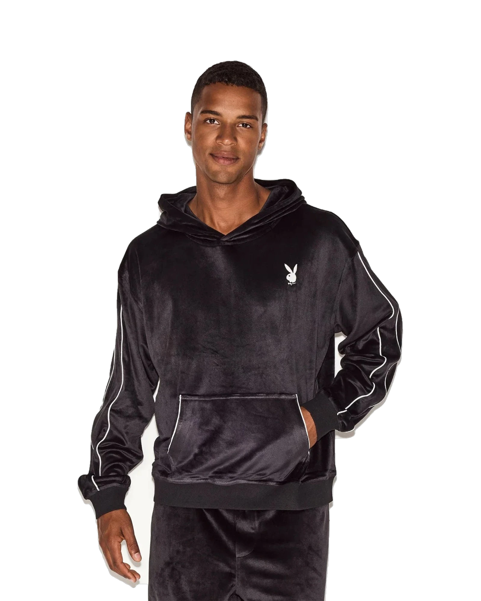 The Velour Gamer Hoodie Black