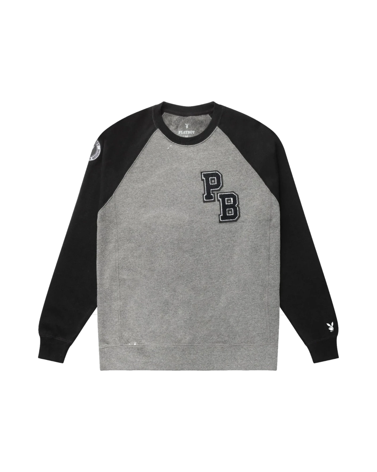 Varsity Moto Crew Grey Black