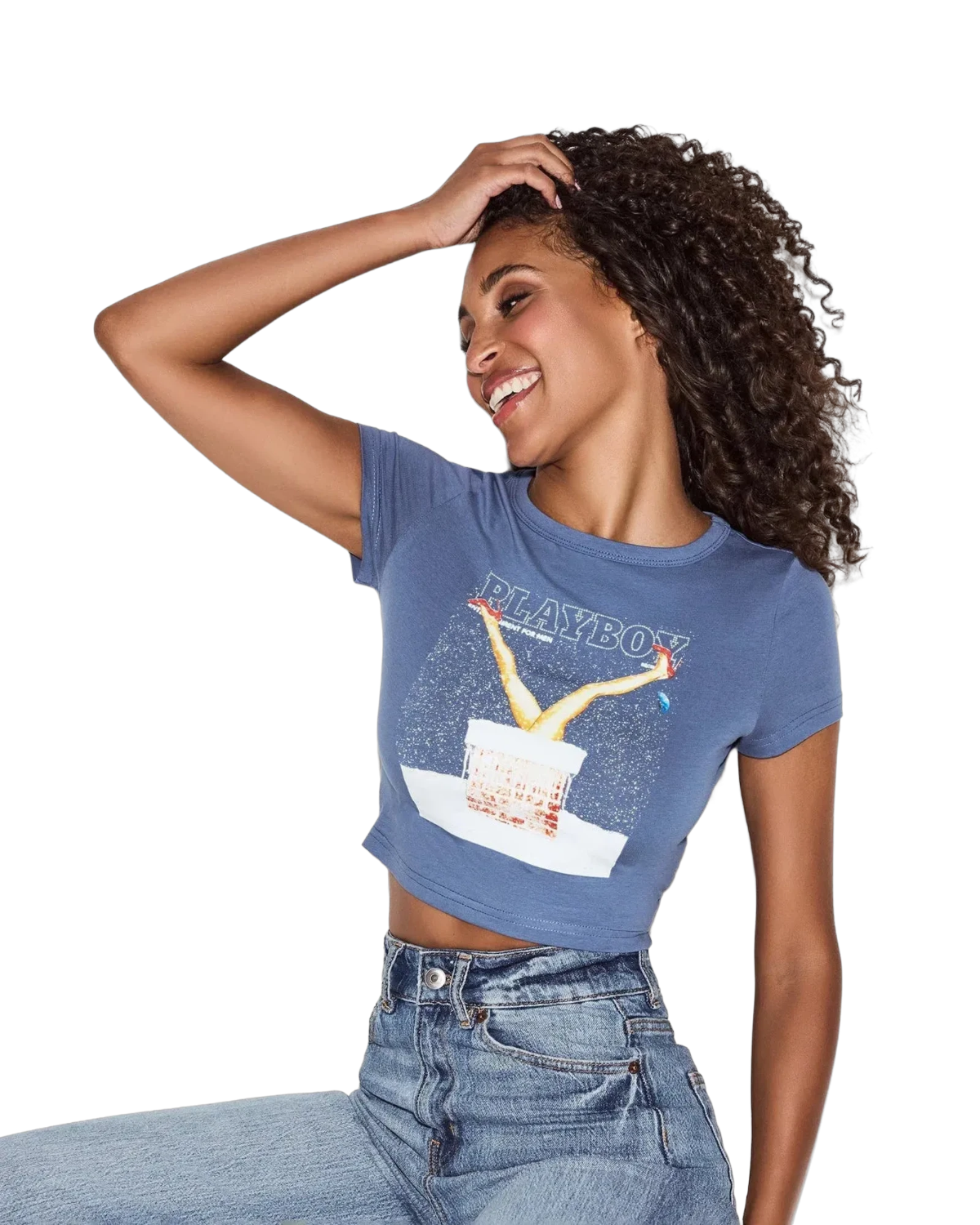 Baby Tee Dusty Blue