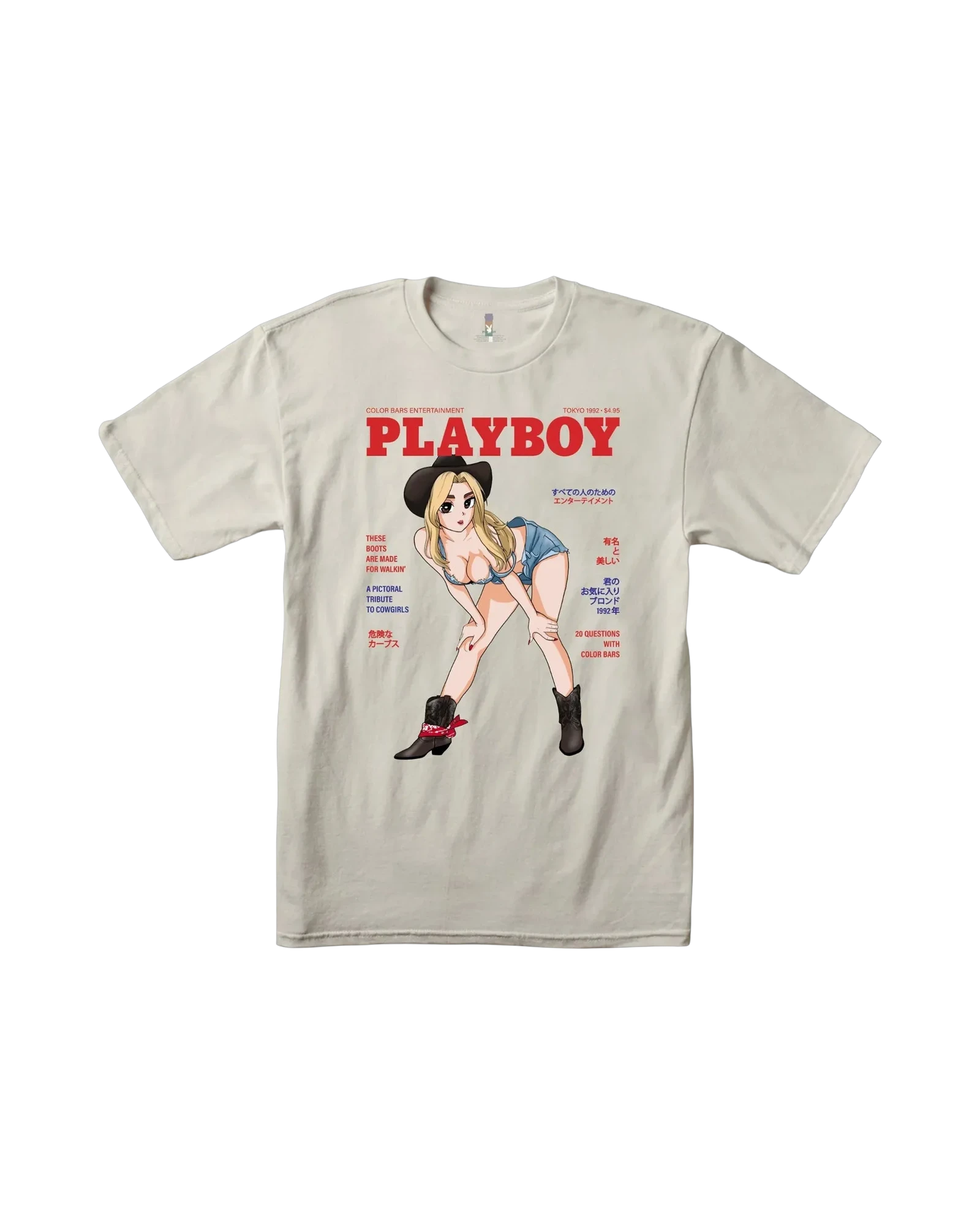 Tokyo Club Cowgirl Tshirt Sand