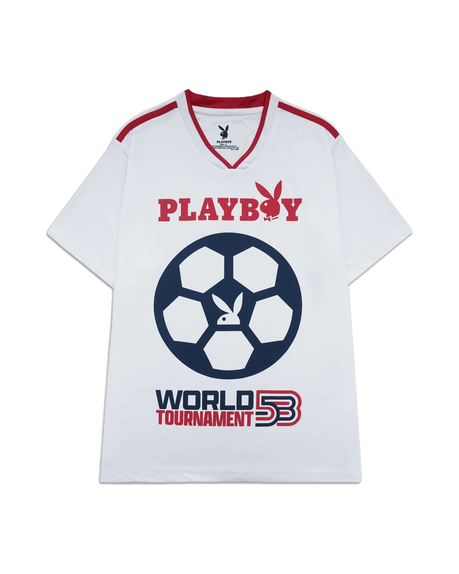 Playboy World Tournament Jersey White Blue