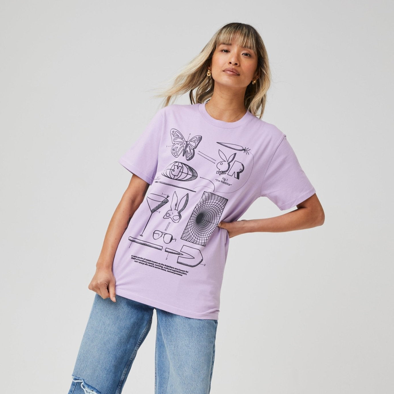 Playboy Blueprint Rabbitar Tee - Playboy