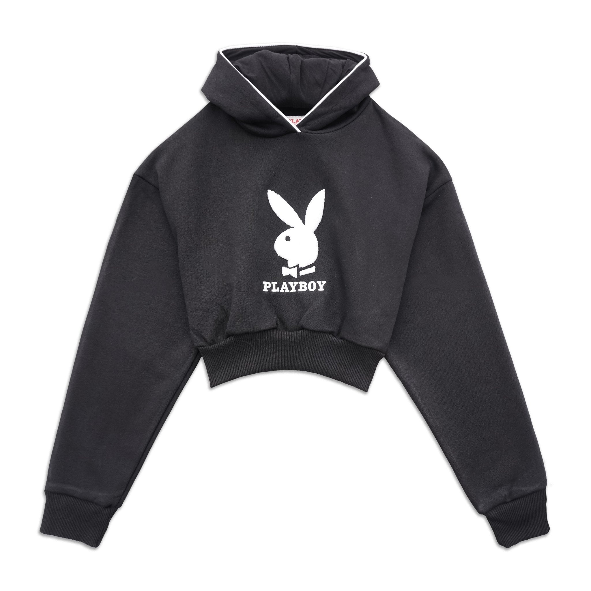 Playboy Cropped Chenille Hoodie - Playboy