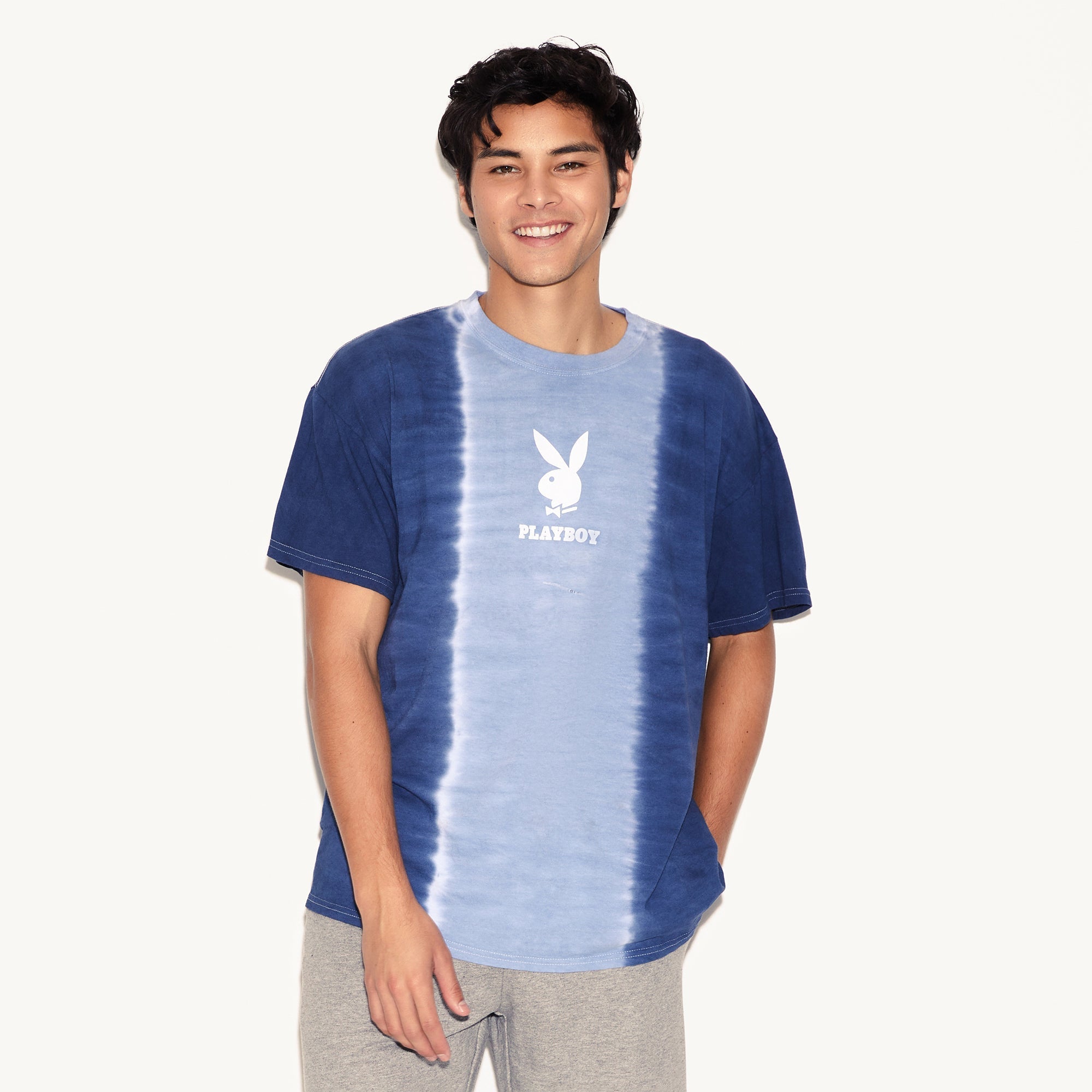 Playboy Logo Vertical Tie - Dye T-Shirt - Playboy