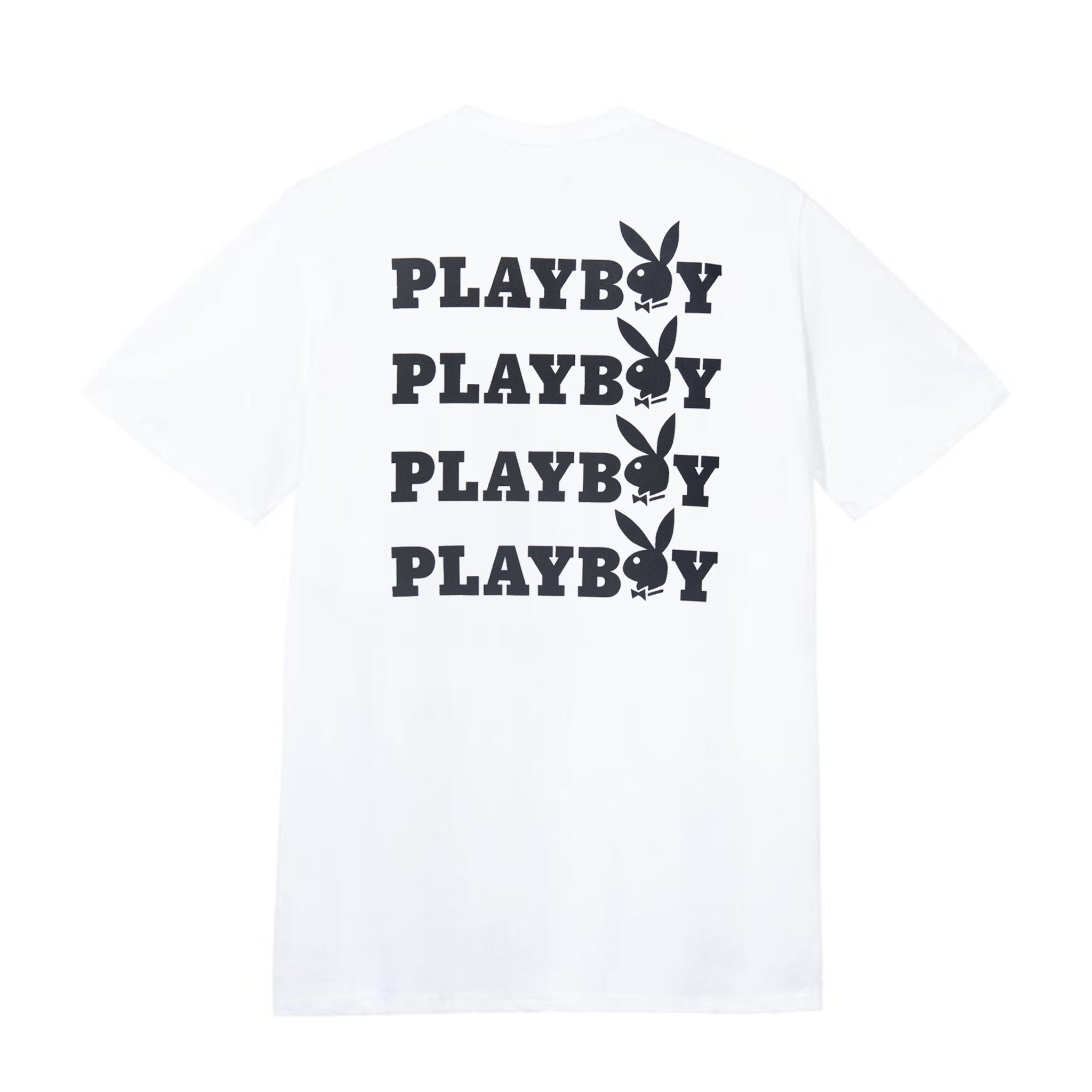 Playboy Masthead & Rabbit Head Tee - White - Playboy