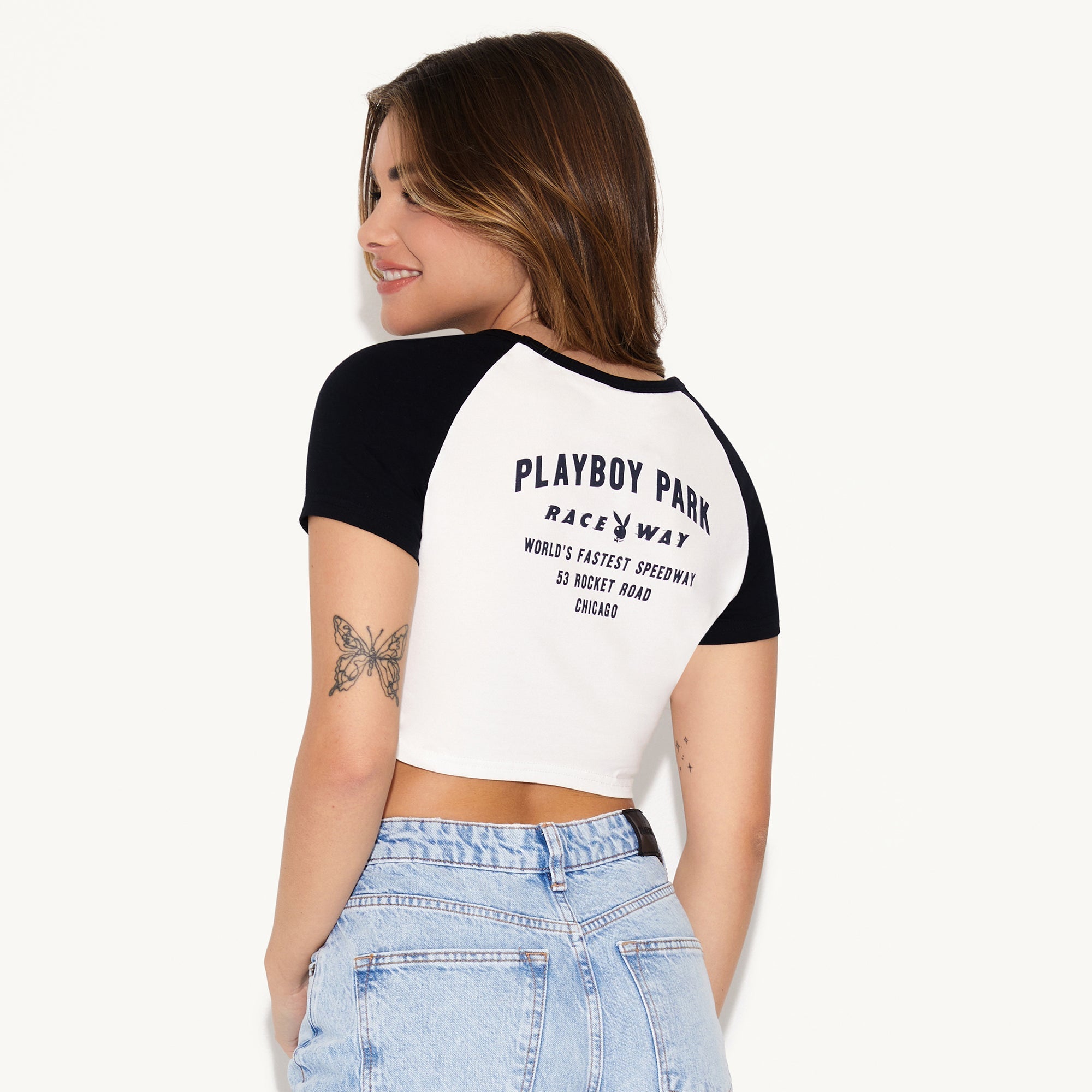 Playboy Raceway Baby Tee - Playboy