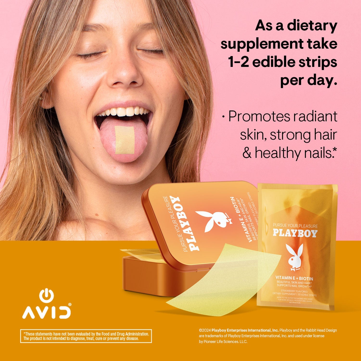 Playboy Vitamin E + Biotin Oral Strip - Playboy