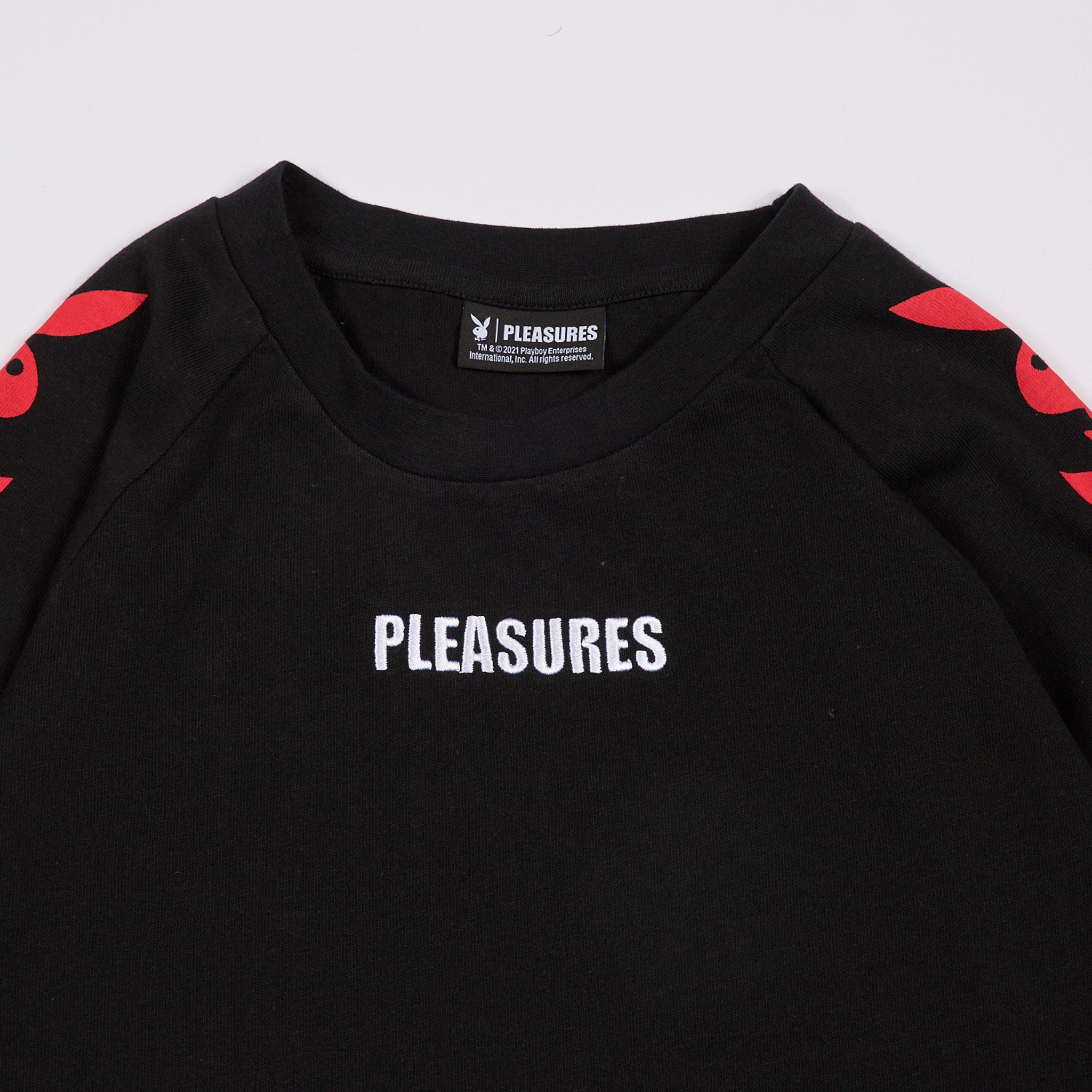 Playboy x Pleasures Rabbit Head Raglan Long Sleeve T-Shirt - Playboy