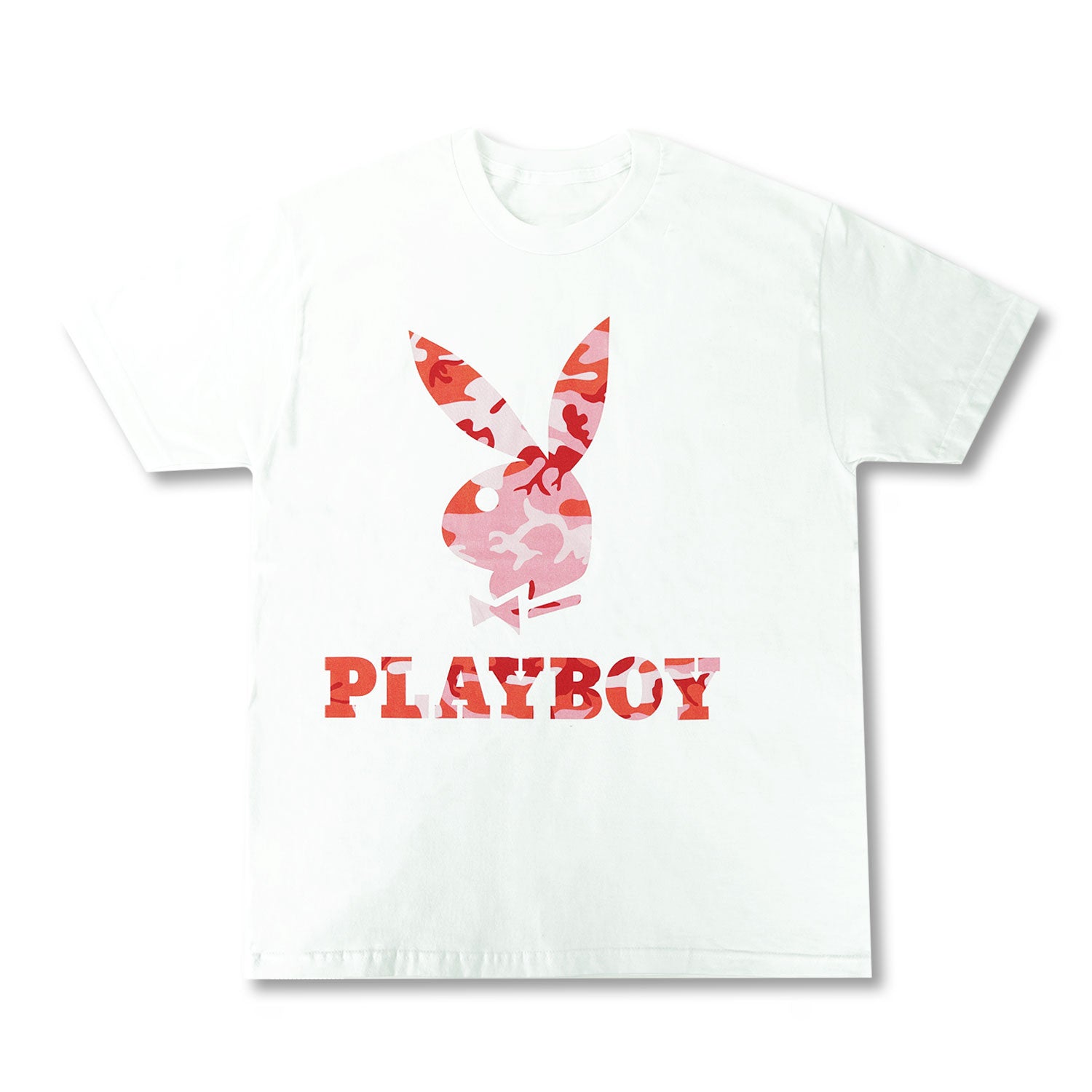 Playboy Rabbit Head Pink Camo Tee