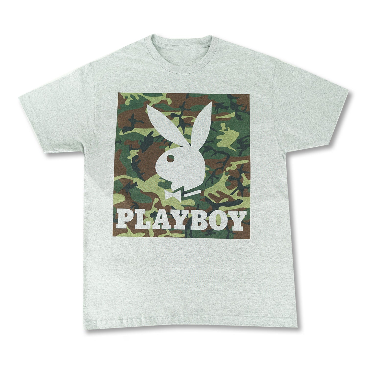 Playboy Camo Box Grey Tee
