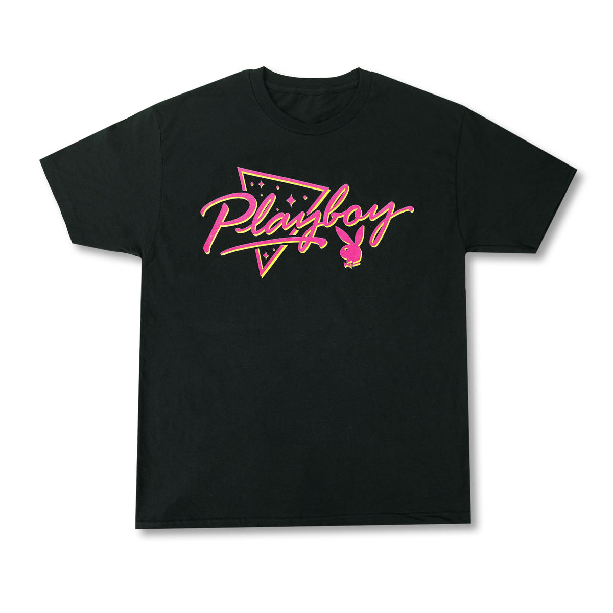 Black and store pink playboy shirt