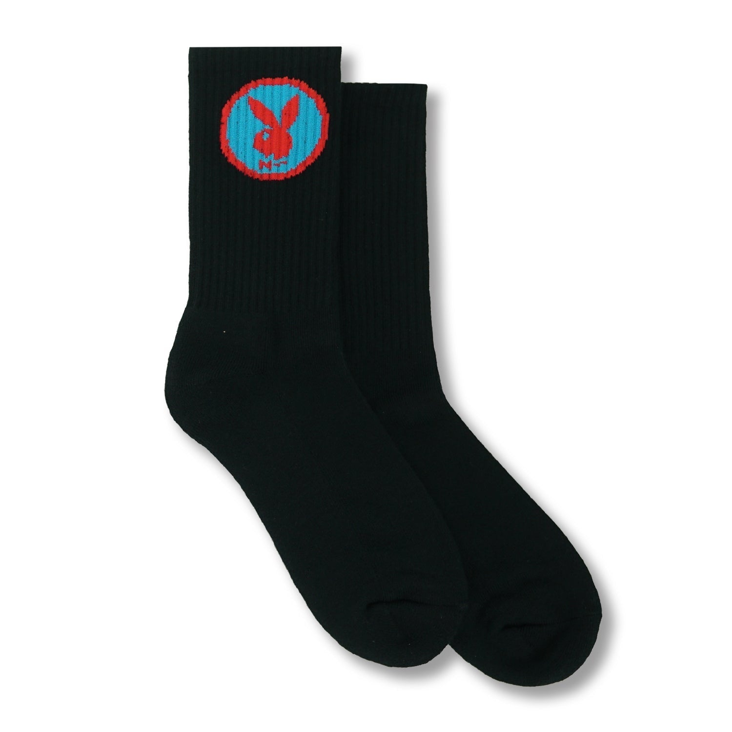 Rabbit Head Circle Logo Crew Socks - Playboy