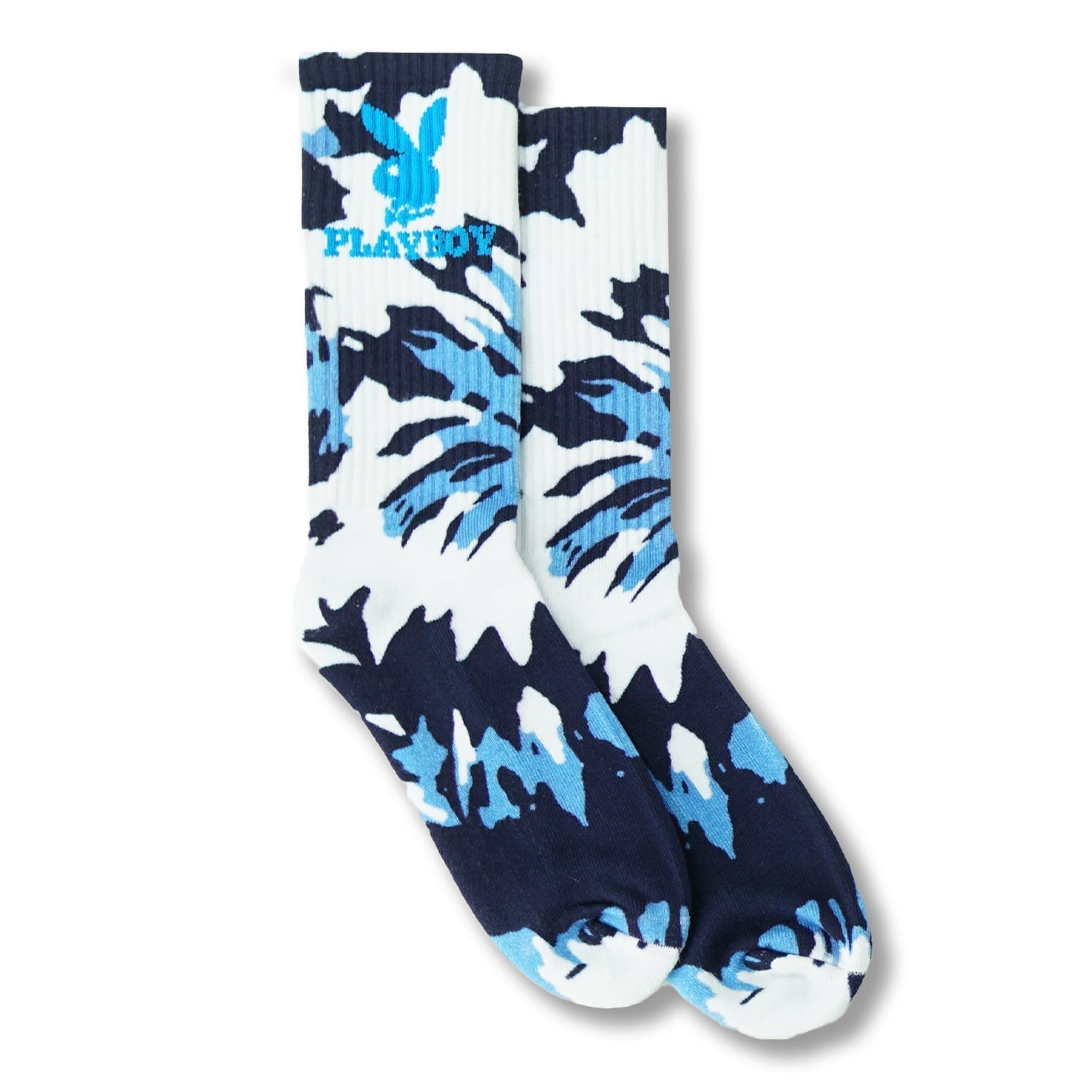 Rabbit Head Splash Crew Socks - Playboy