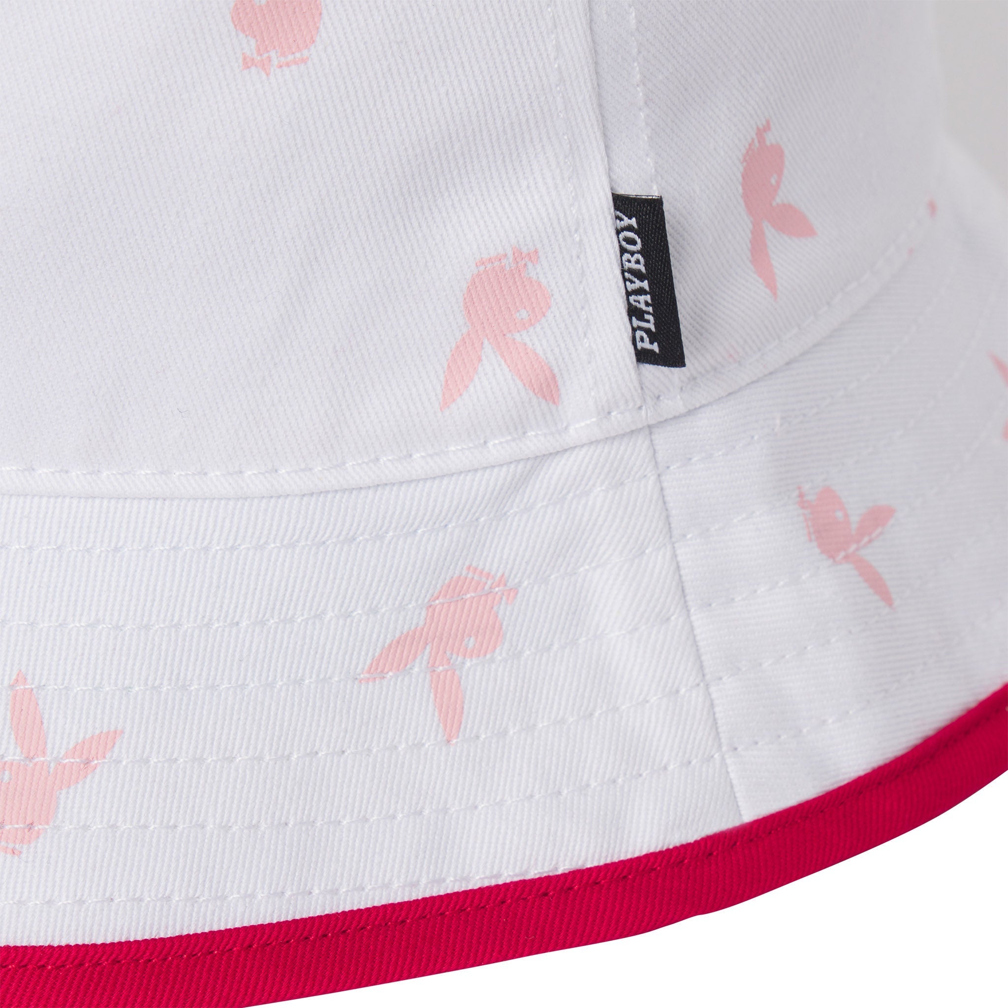 Rainbow Lining Rabbit Head Bucket Hat - Playboy