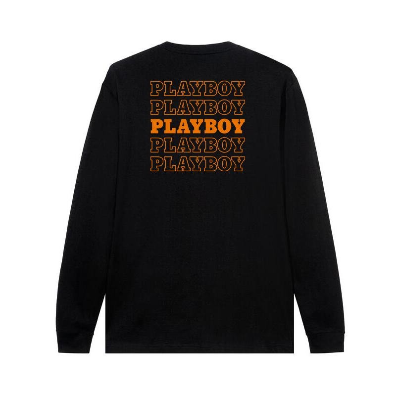 Repeating Masthead Long Sleeve T-Shirt - Playboy