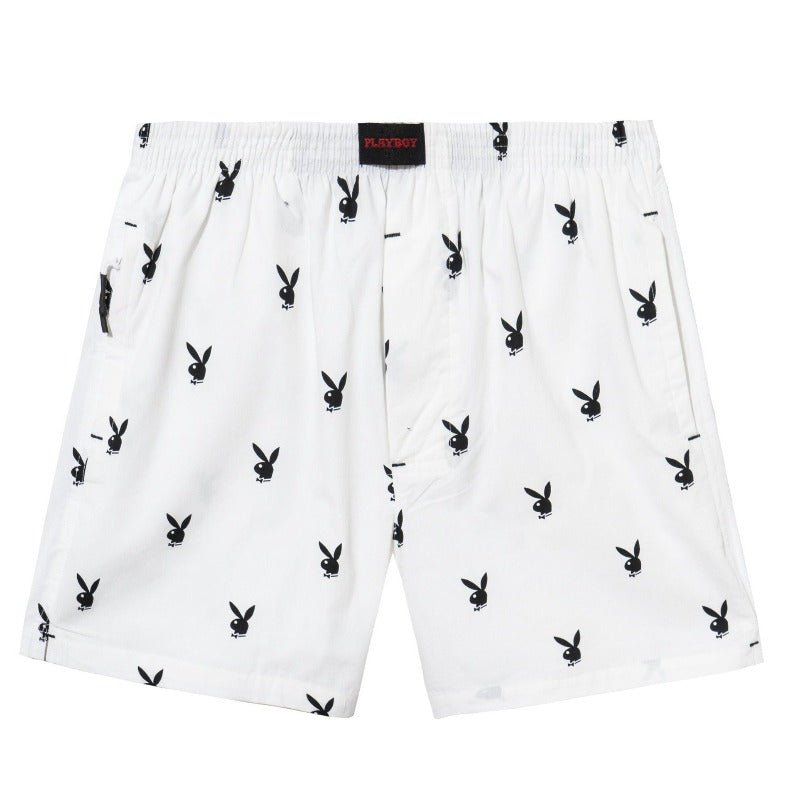 Repeating Rabbit Head Lounge Shorts - Playboy