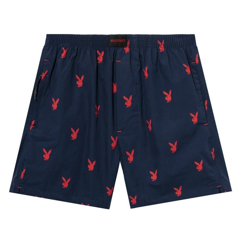 Repeating Rabbit Head Lounge Shorts - Playboy