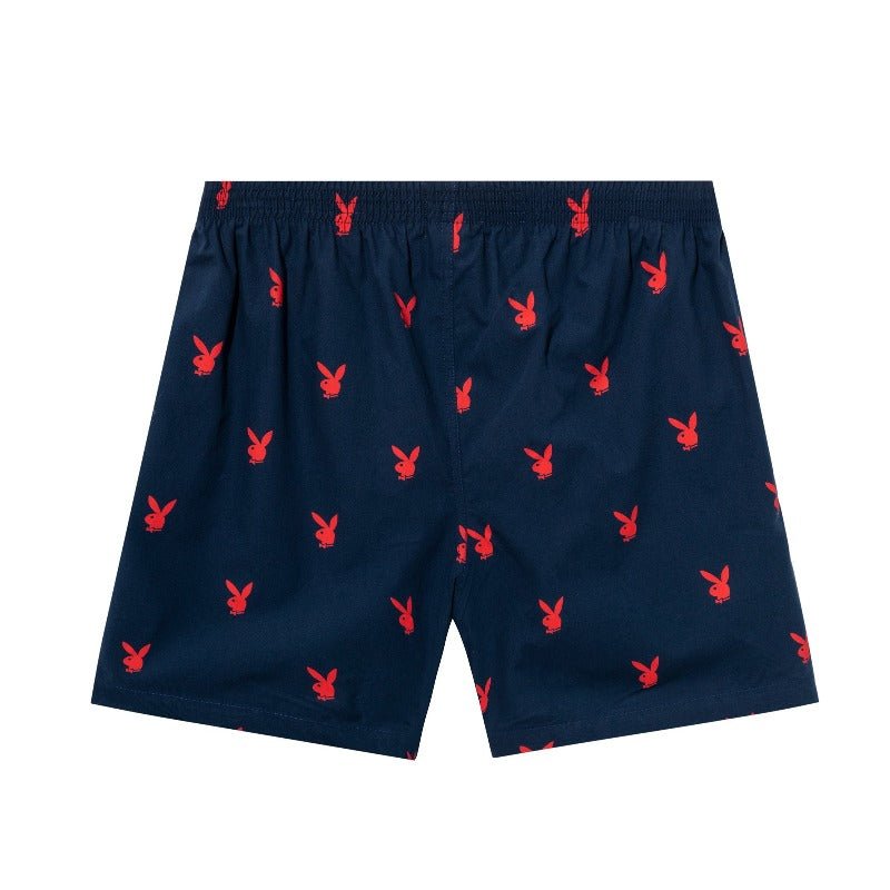 Repeating Rabbit Head Lounge Shorts - Playboy