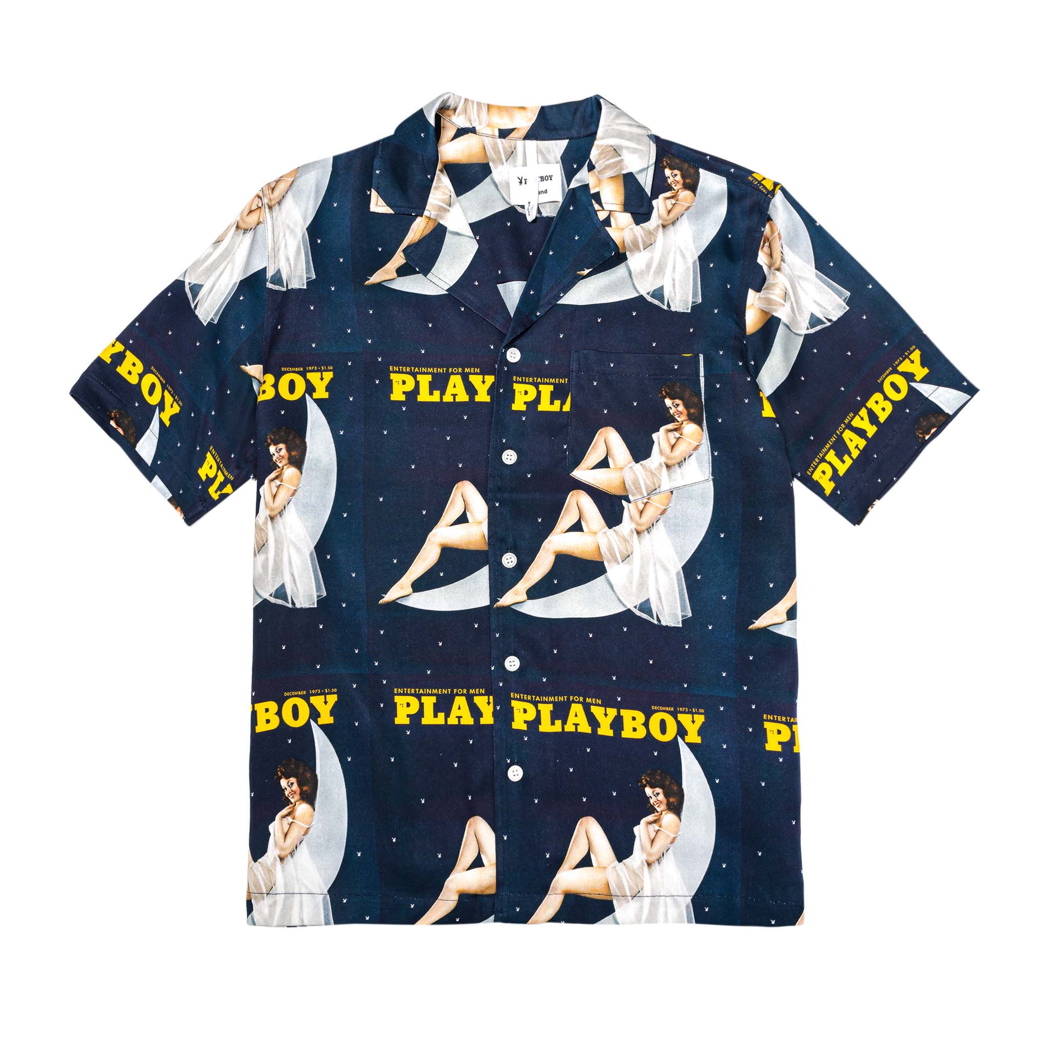 Soulland December 1973 Playboy Camp Shirt - Playboy