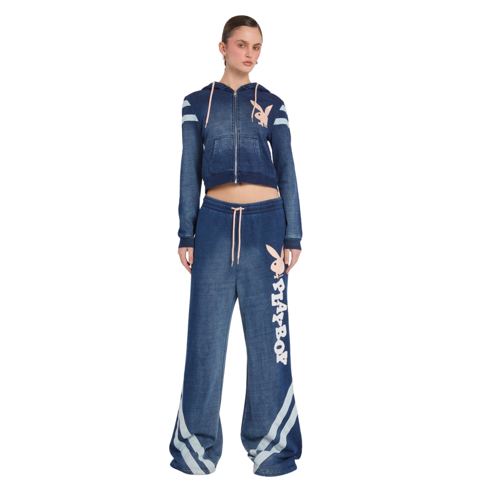 Varsity Stripe Wide Leg Pant - Playboy