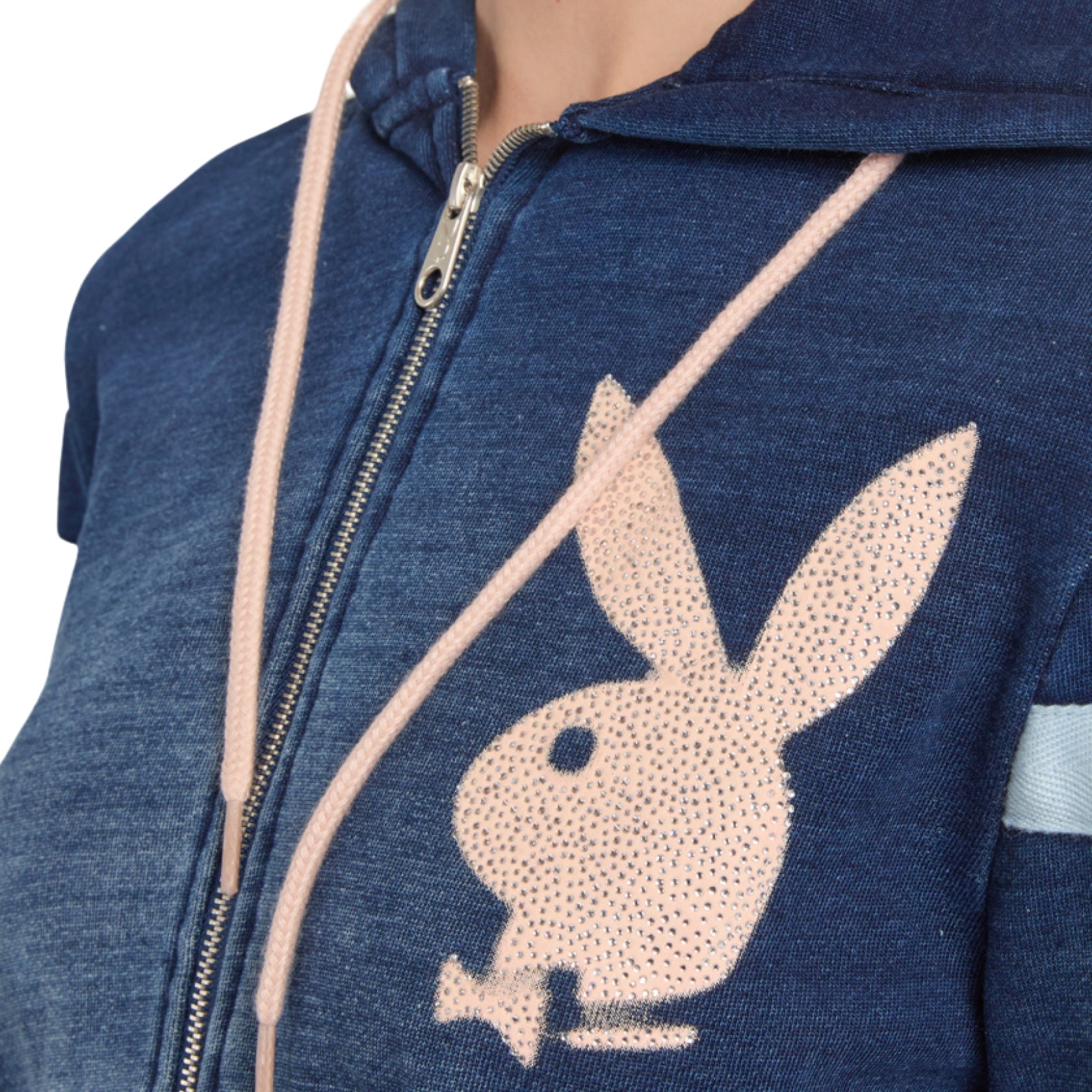 Varsity Stripe Zip - Up Hoodie - Playboy