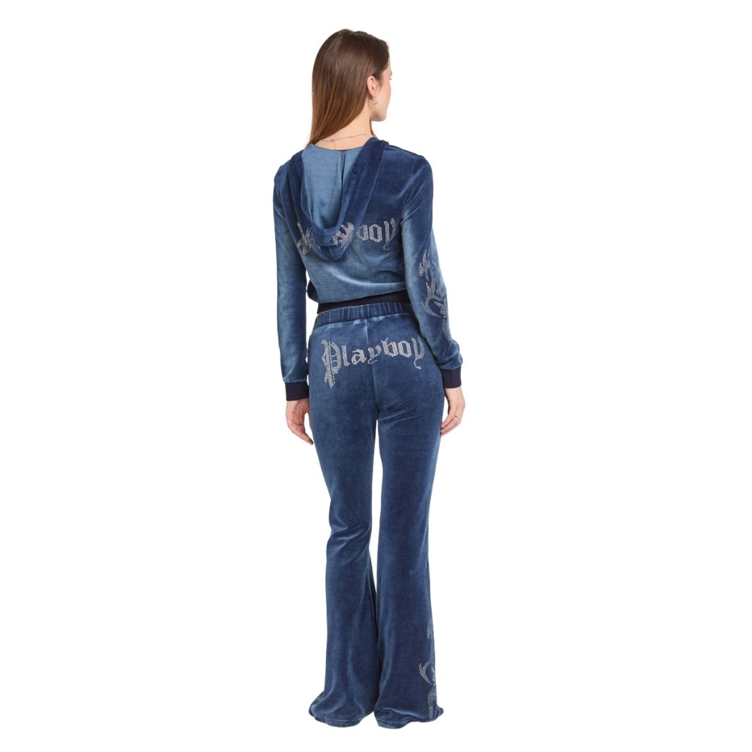 Velour Tattoo Rhinestone Jacket - Playboy