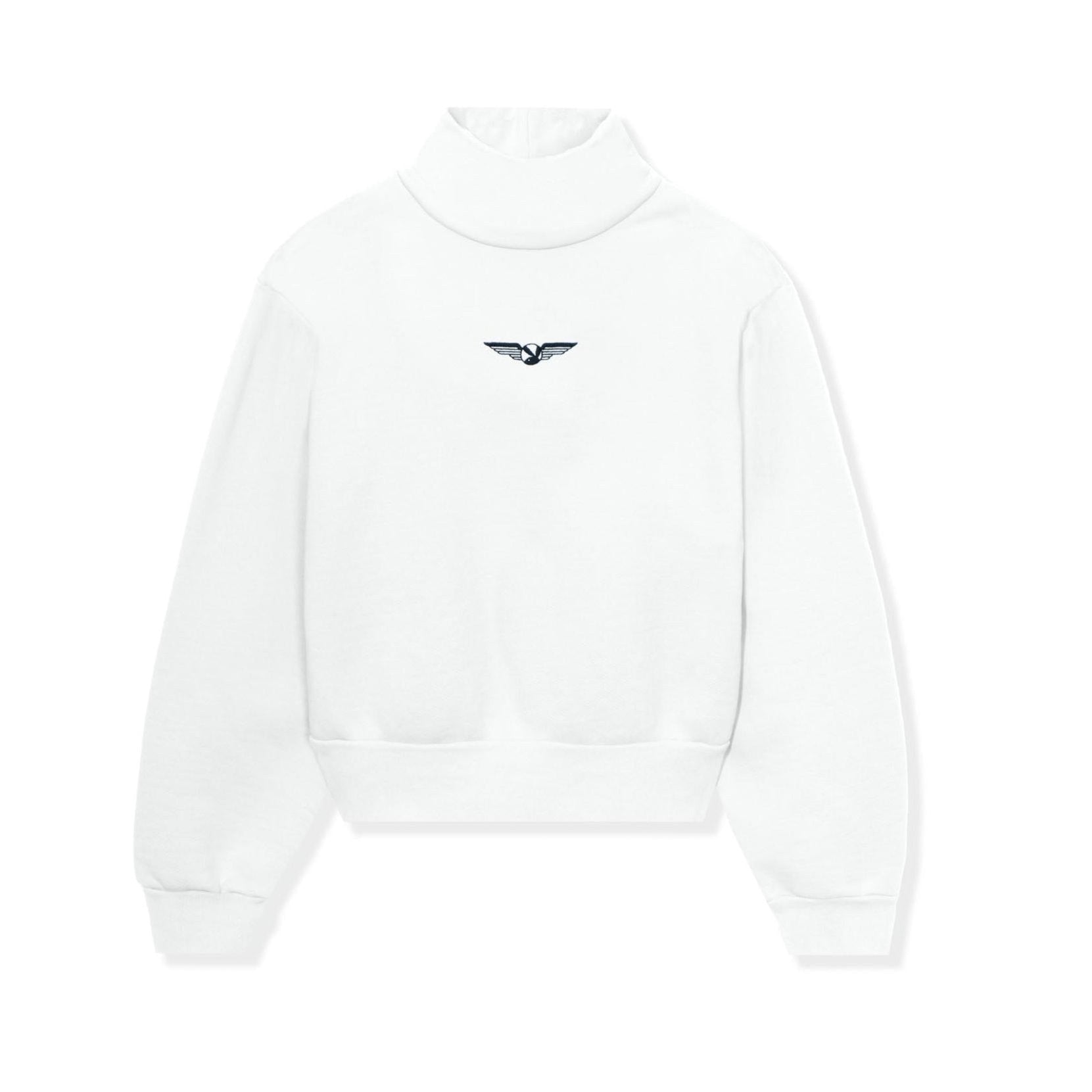 Women's Aviation Wings High Neck Cropped Sweatshirt - Playboy