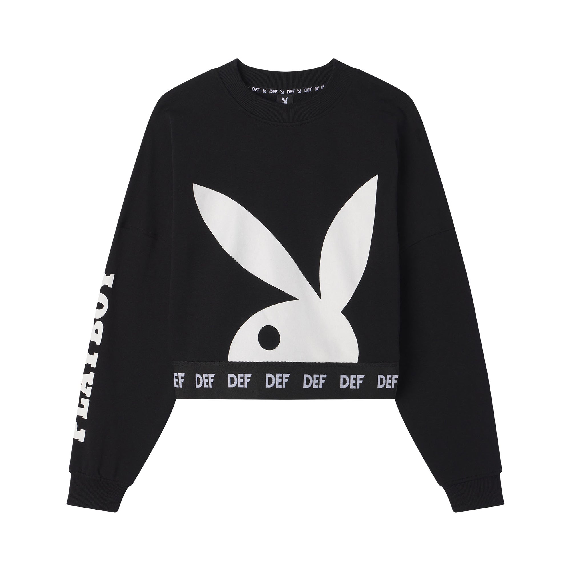 Women's Cropped Logo Crewneck Sweatshirt - Playboy