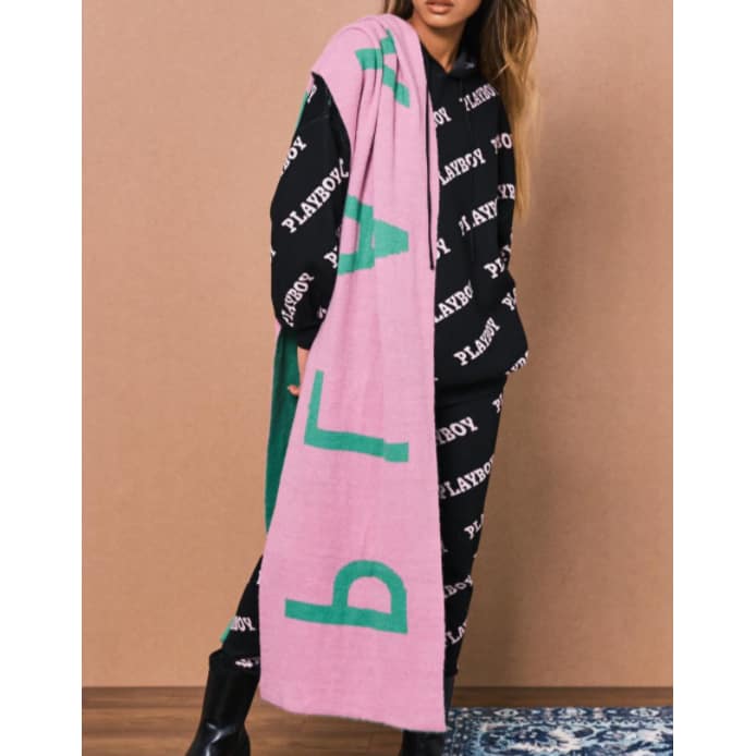 Women's Knit Logo Scarf - Playboy