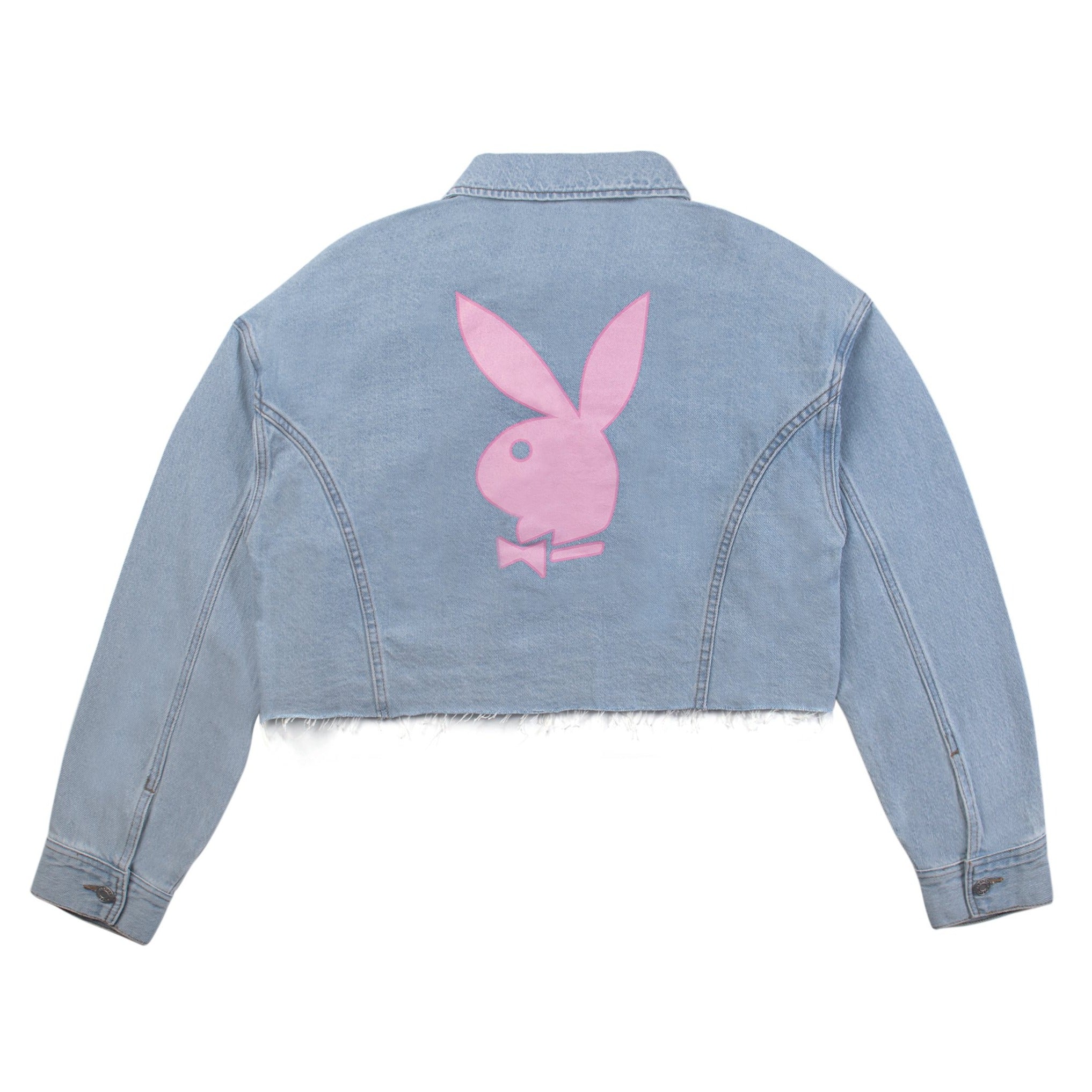 Women's Pink Bunny Denim Jacket - Playboy