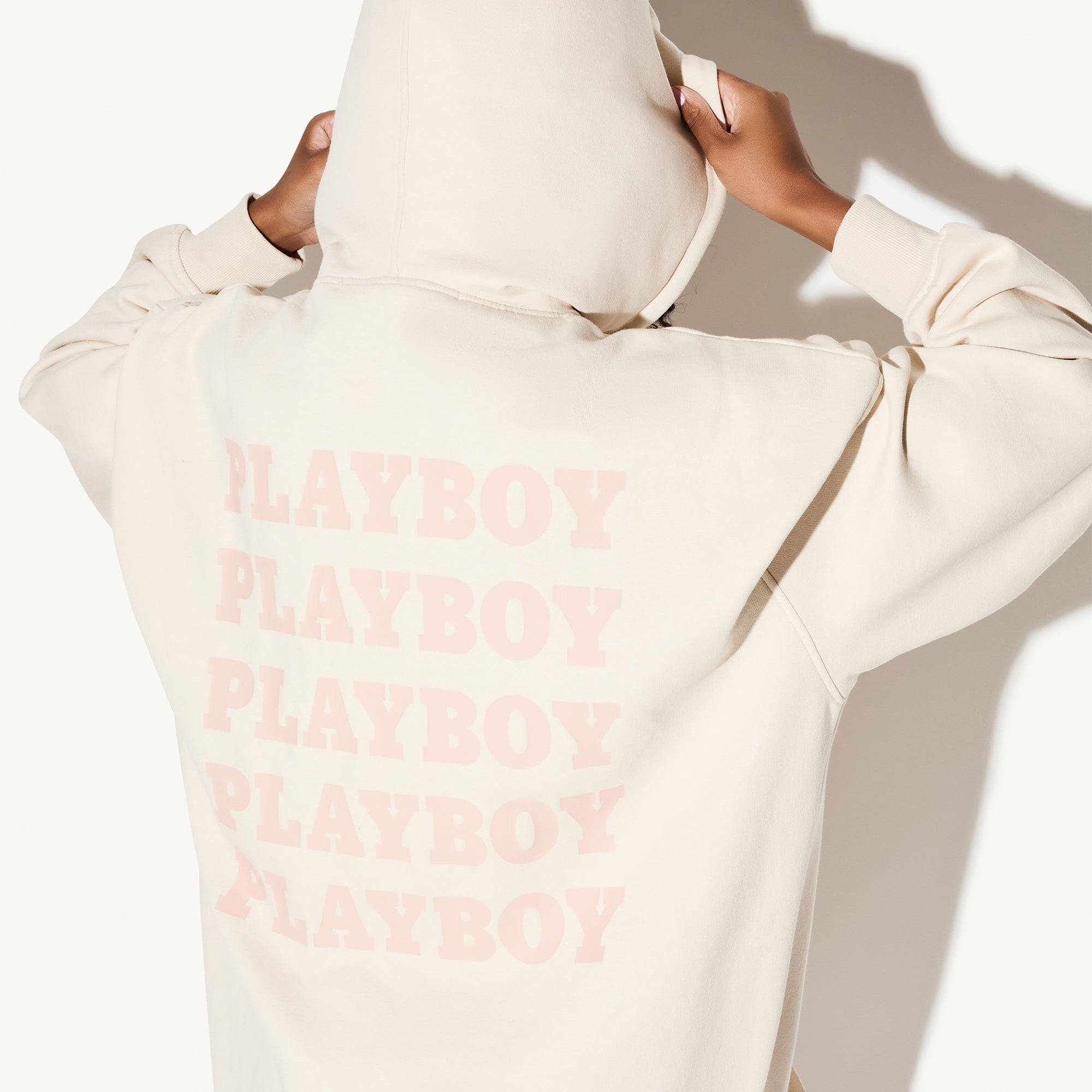 Women's Repeat Print Hoodie Dress - Playboy