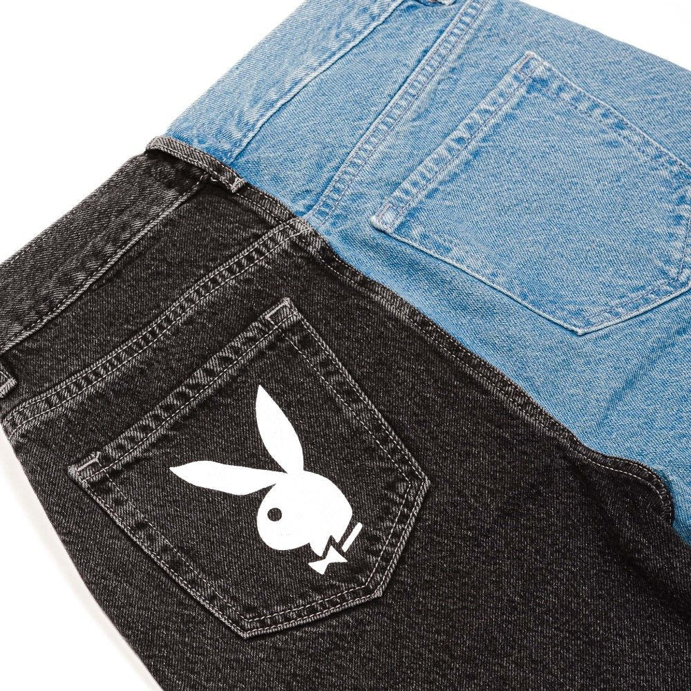 Women's Two - Tone Ultra High Rise Denim Pants - Playboy