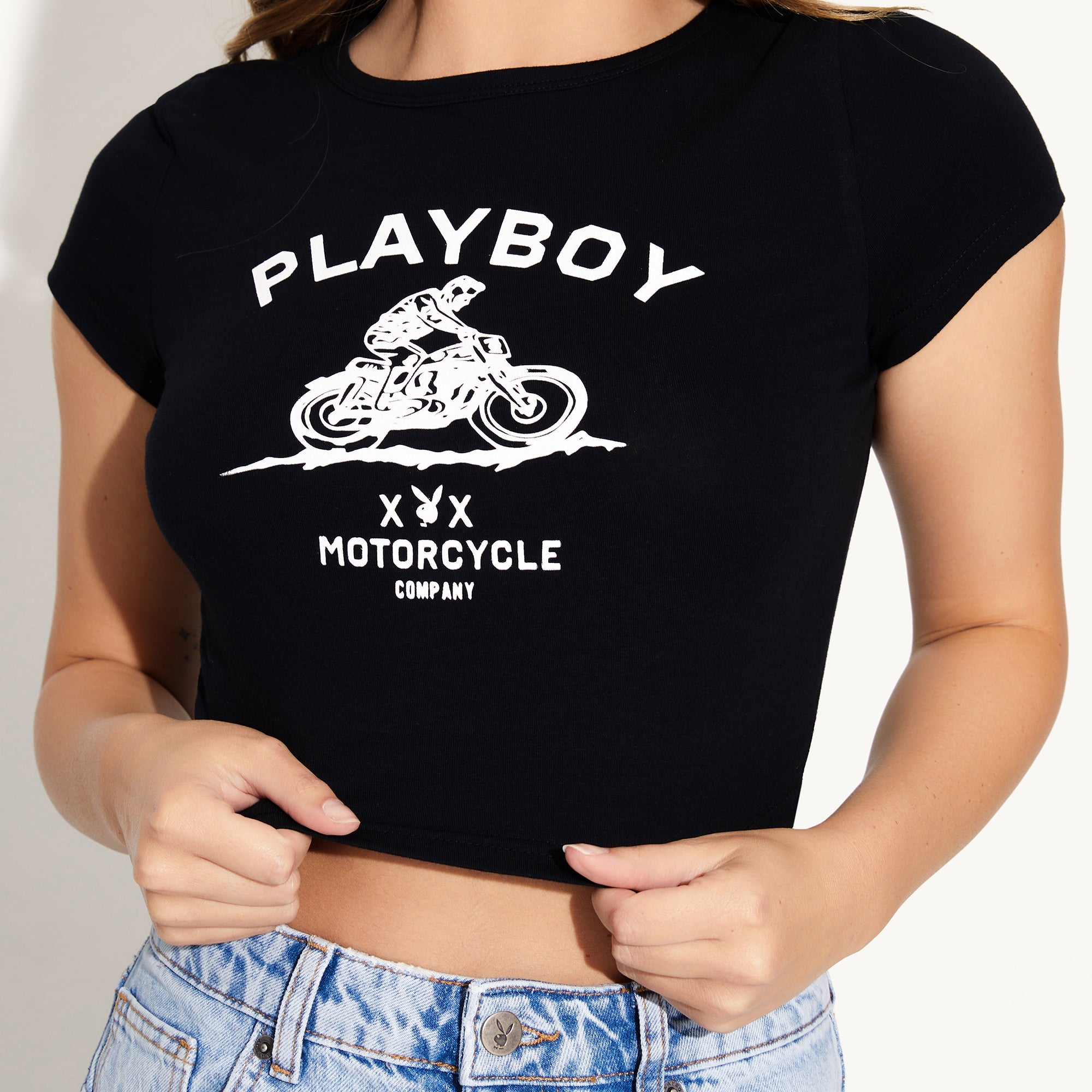 Playboy Motorcycle Company Baby Tee