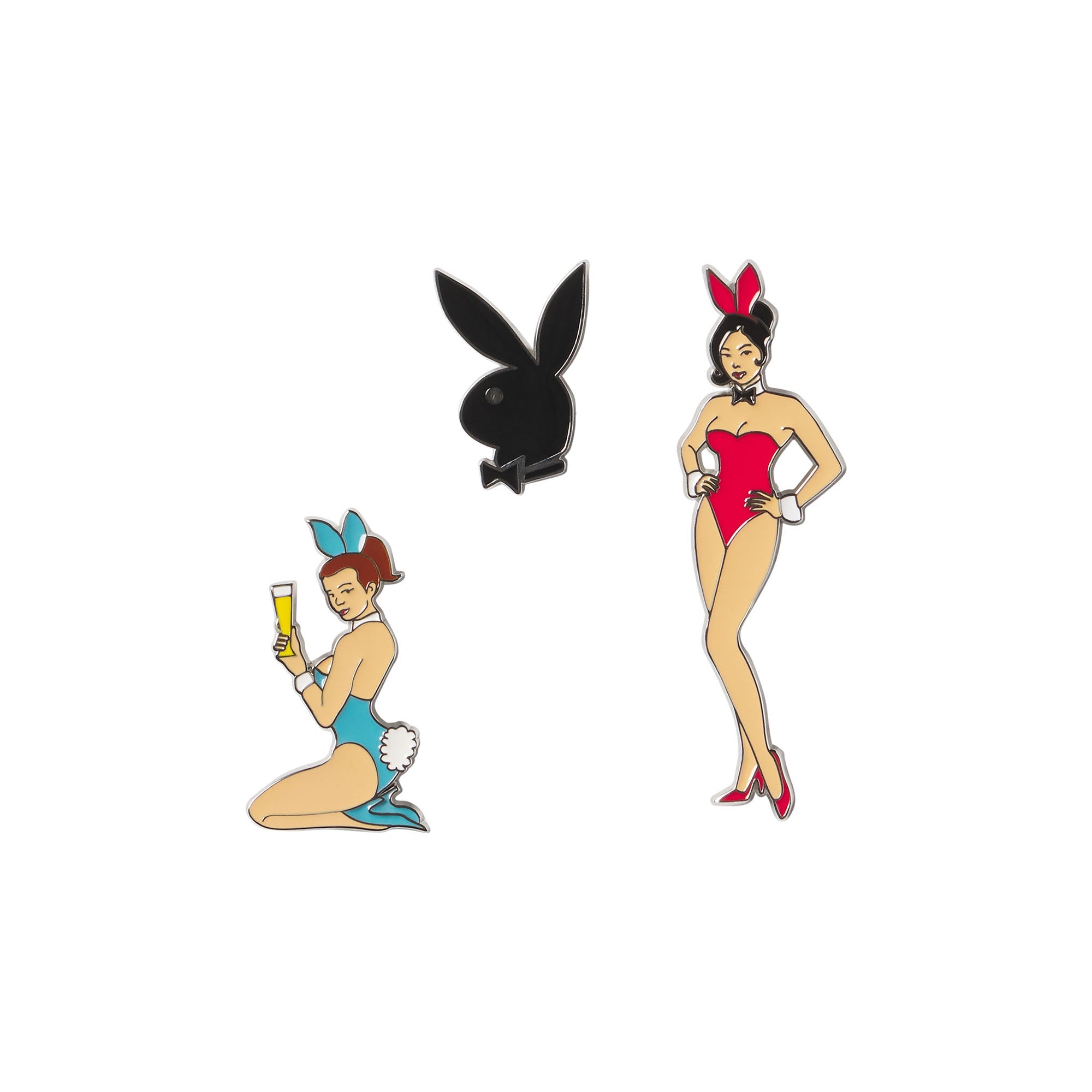 Classic Playboy Bunny Enamel Pin Pack