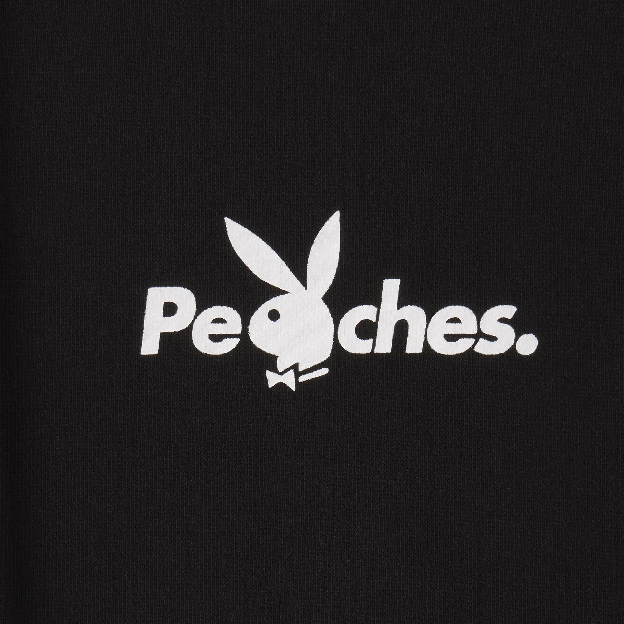 Playboy x Peaches. Script Hoodie Black