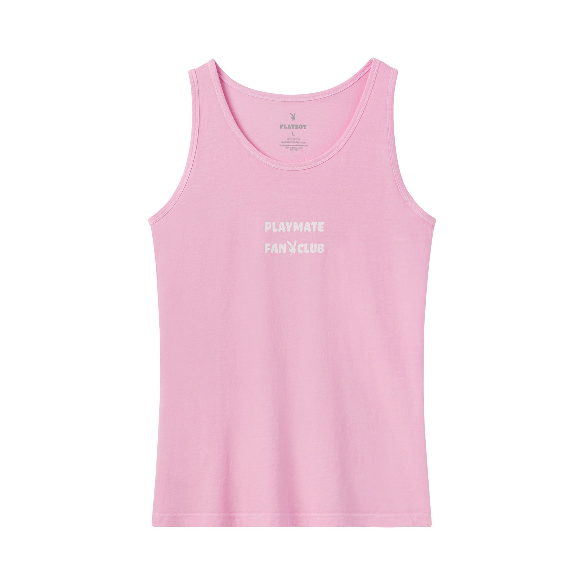 Playmate of the Year Tank - Pink / White Print