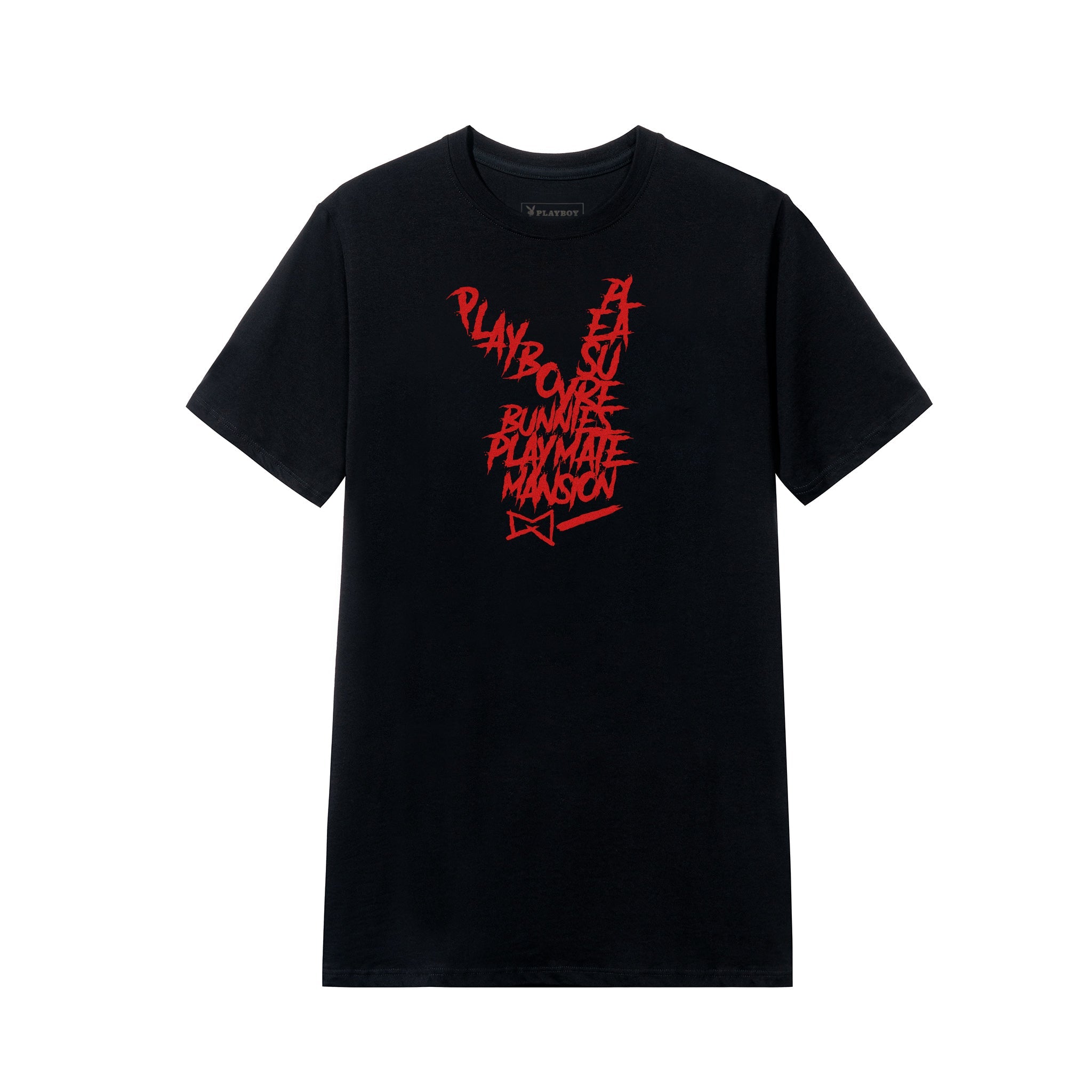 Graffiti Rabbit Head T-Shirt, Black