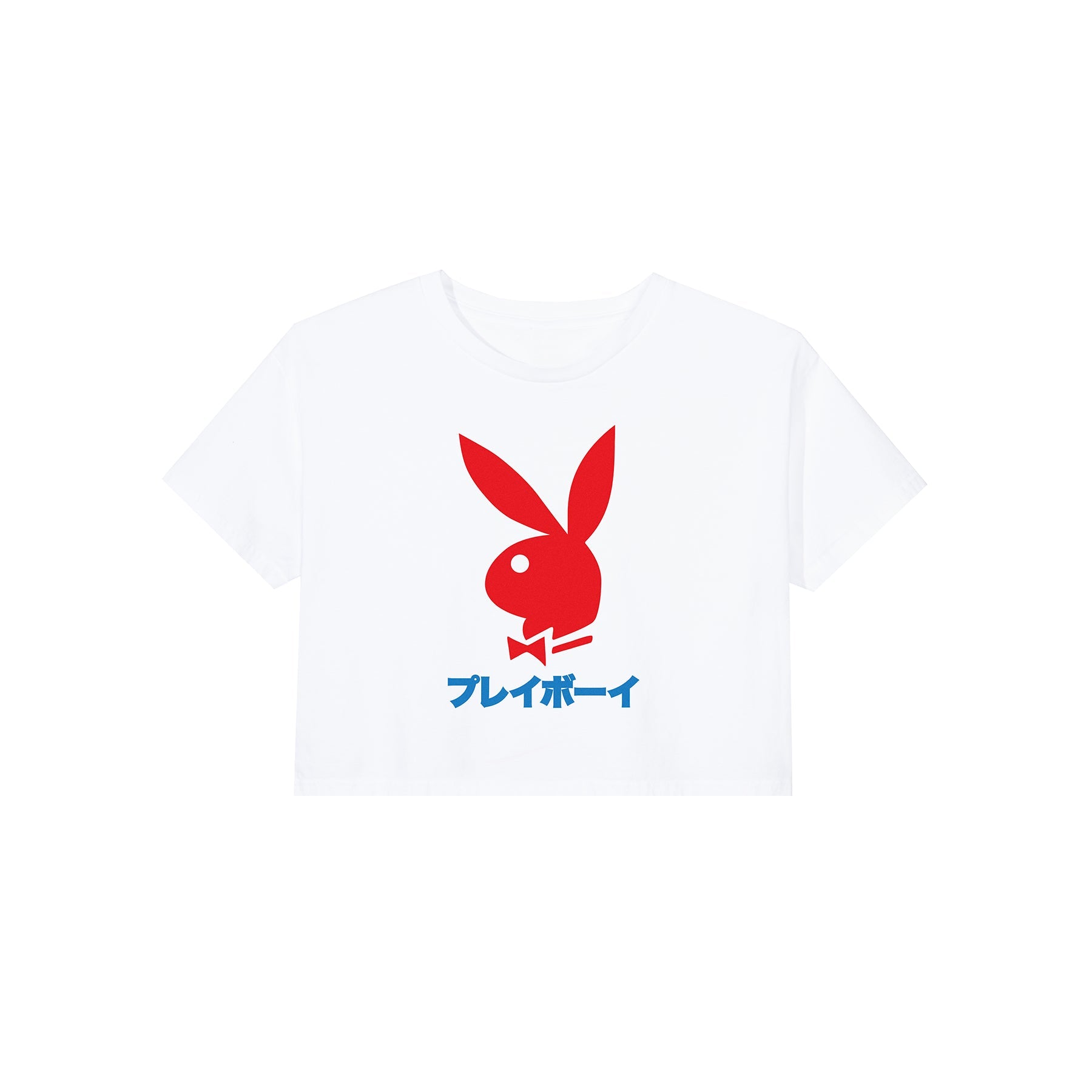 Japanese Rabbit Head Women's Cropped T-Shirt