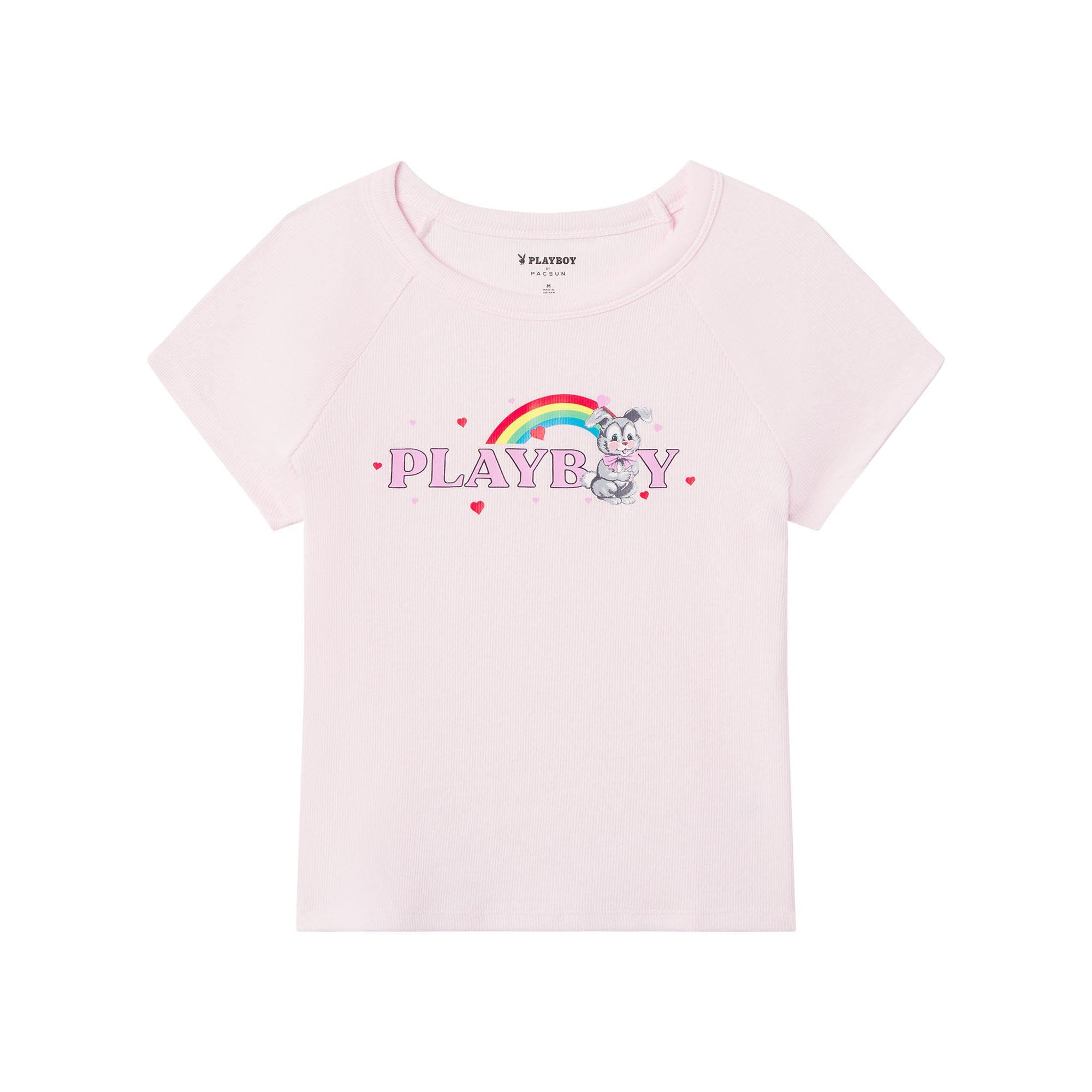 Rainbow Bunny Raglan T-Shirt
