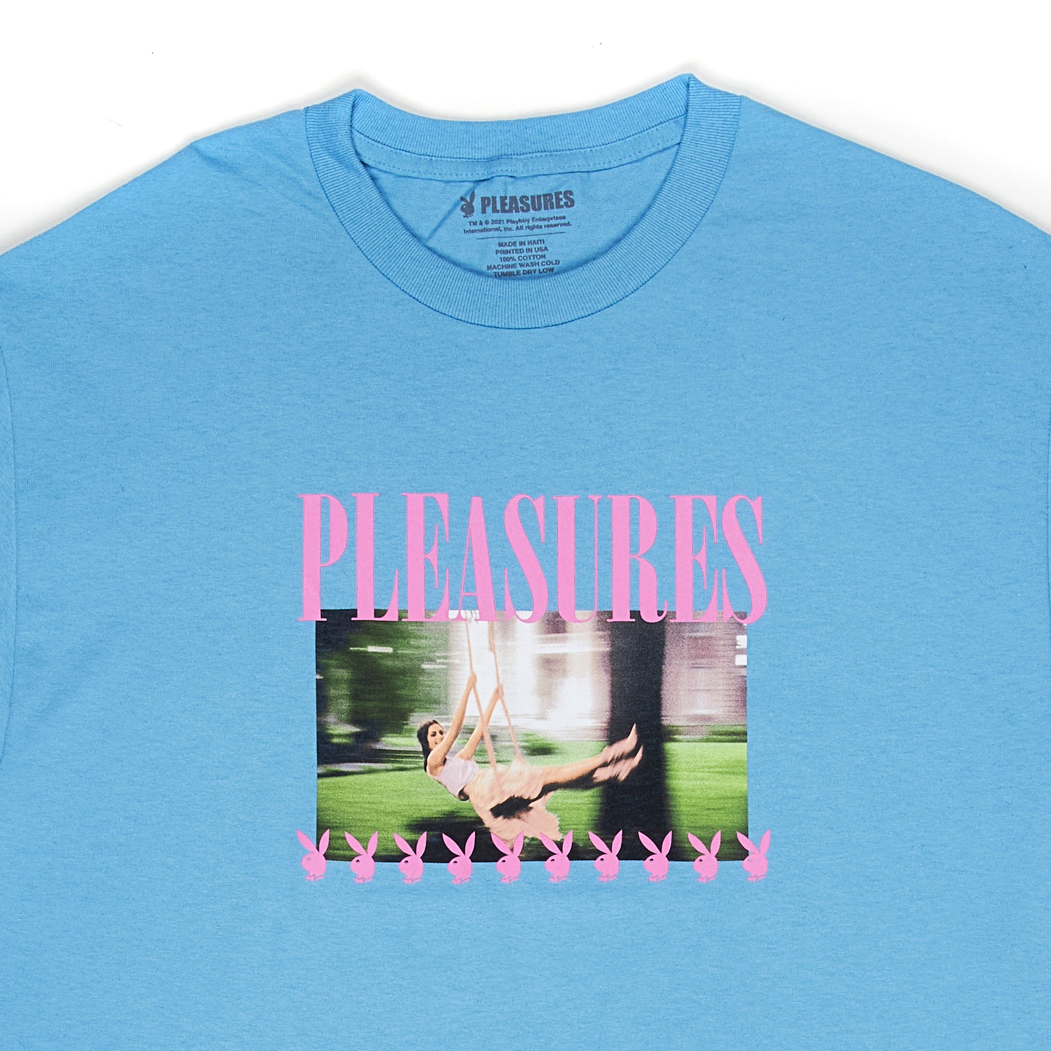 Playboy x Pleasures Swinging Playmate T-Shirt Blue