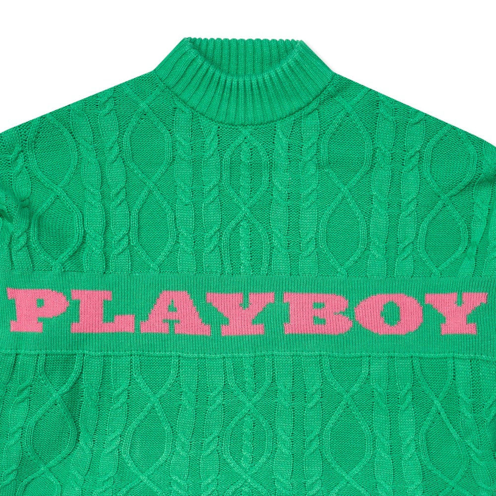 Cropped Cable Knit Jumper Dazzling Women s Cable Jumper by Playboy