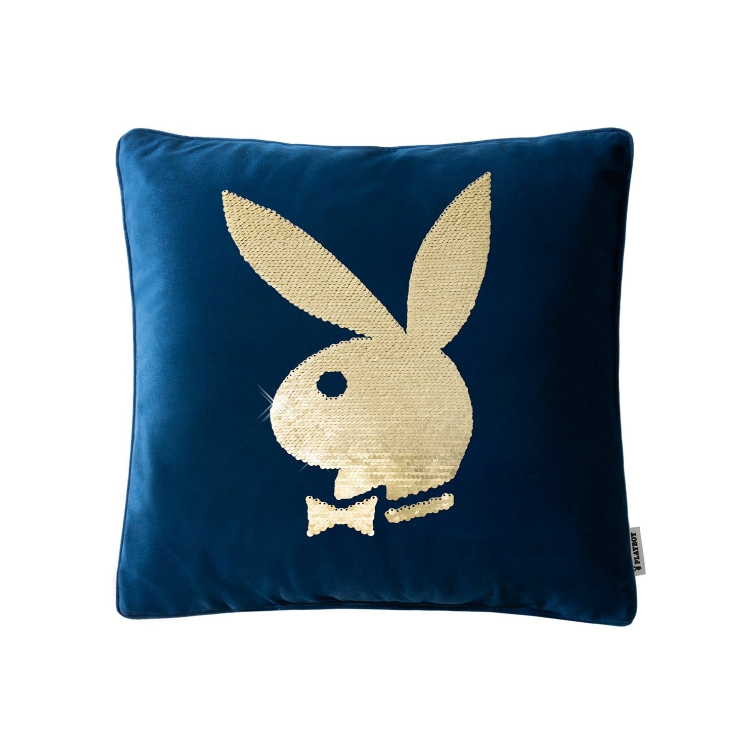 Rabbit Head Sequin Pillow