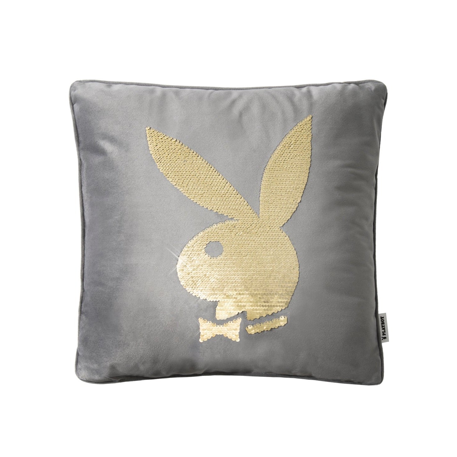Rabbit Head Sequin Pillow