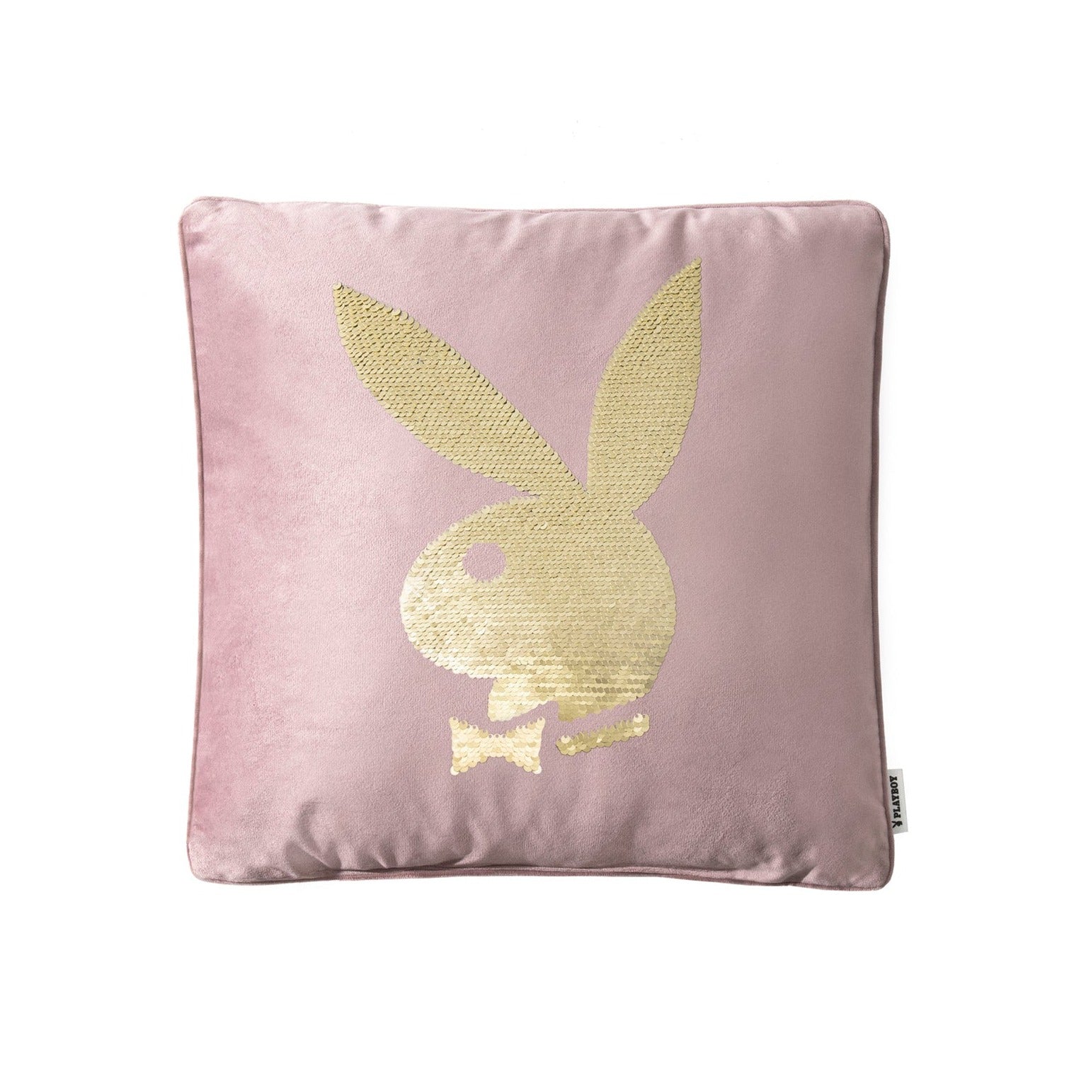 Rabbit Head Sequin Pillow